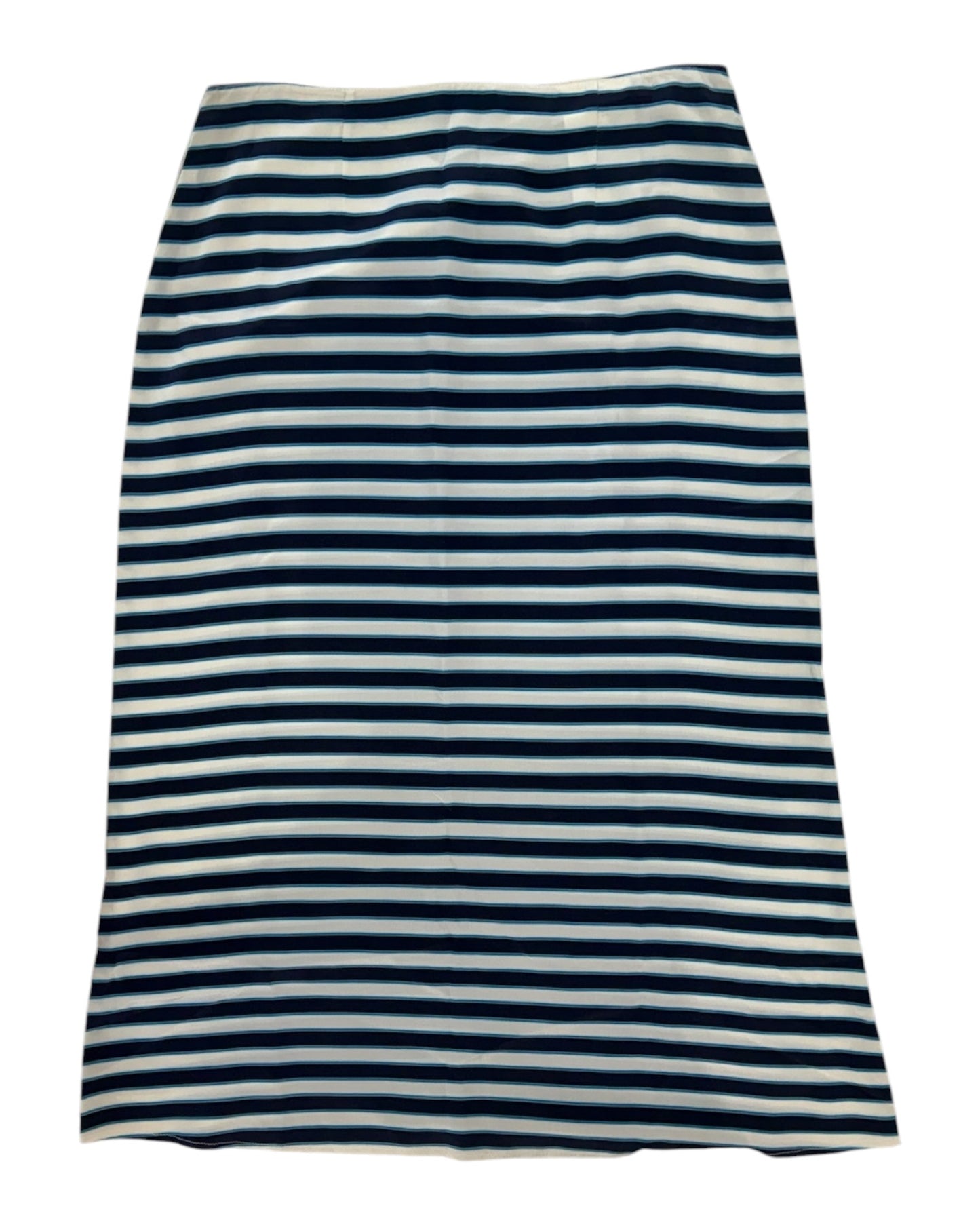 Vintage Miu Miu Stripe Silk Midi Skirt
