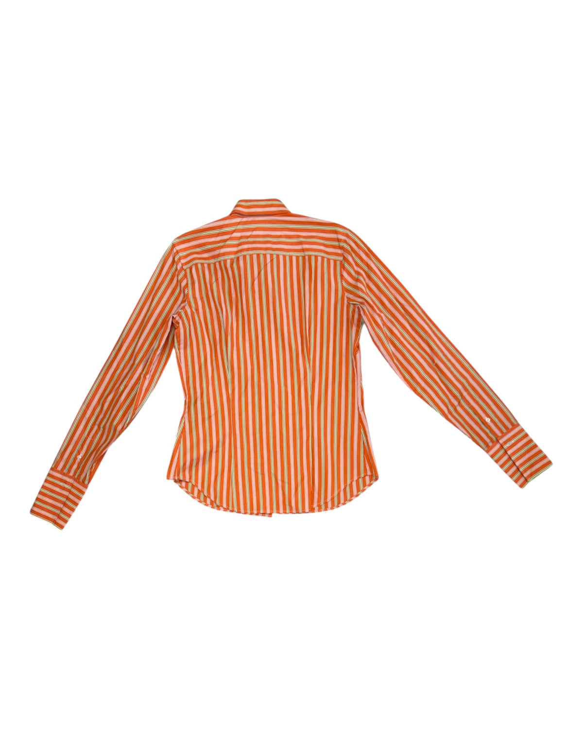 Pre-Loved Ralph Lauren Black Label Orange and Green Stripe Blouse