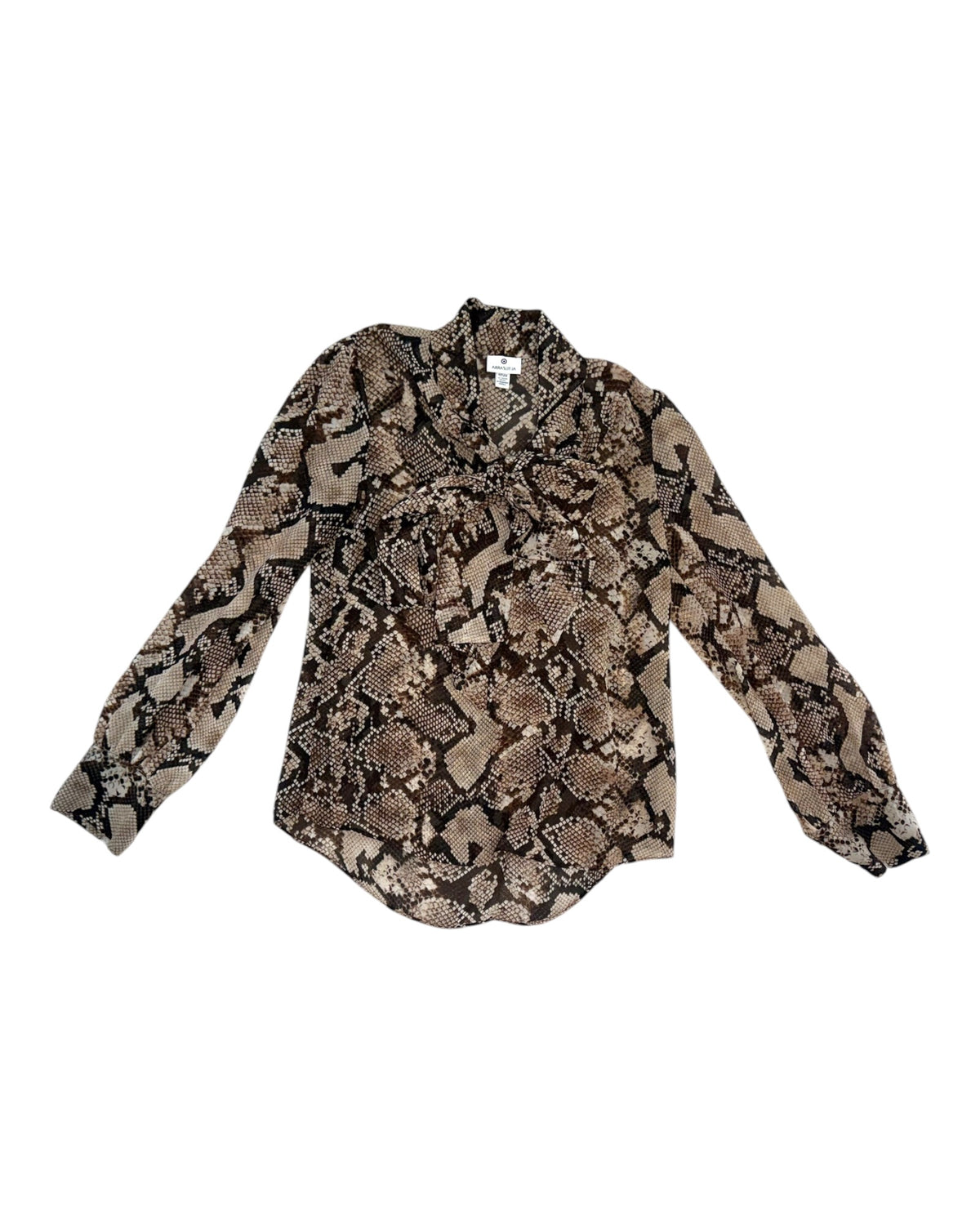 Vintage Altuzarra Snakeskin Blouse