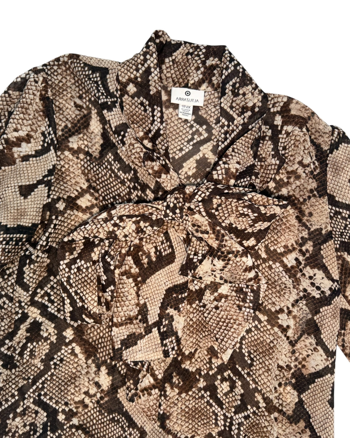 Vintage Altuzarra Snakeskin Blouse