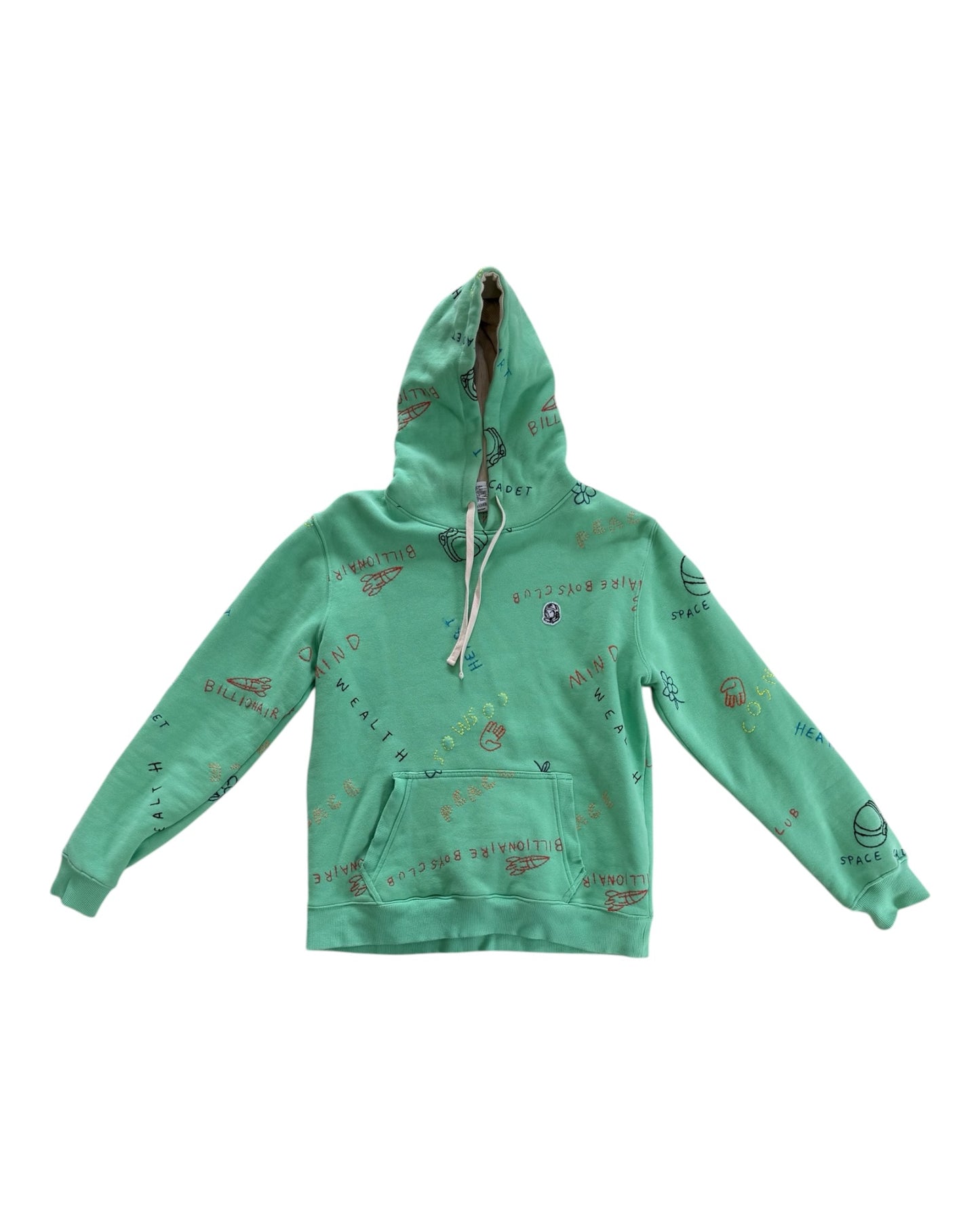 Pre-Loved Billionaire Boys Club Green Embroidered Hoodie