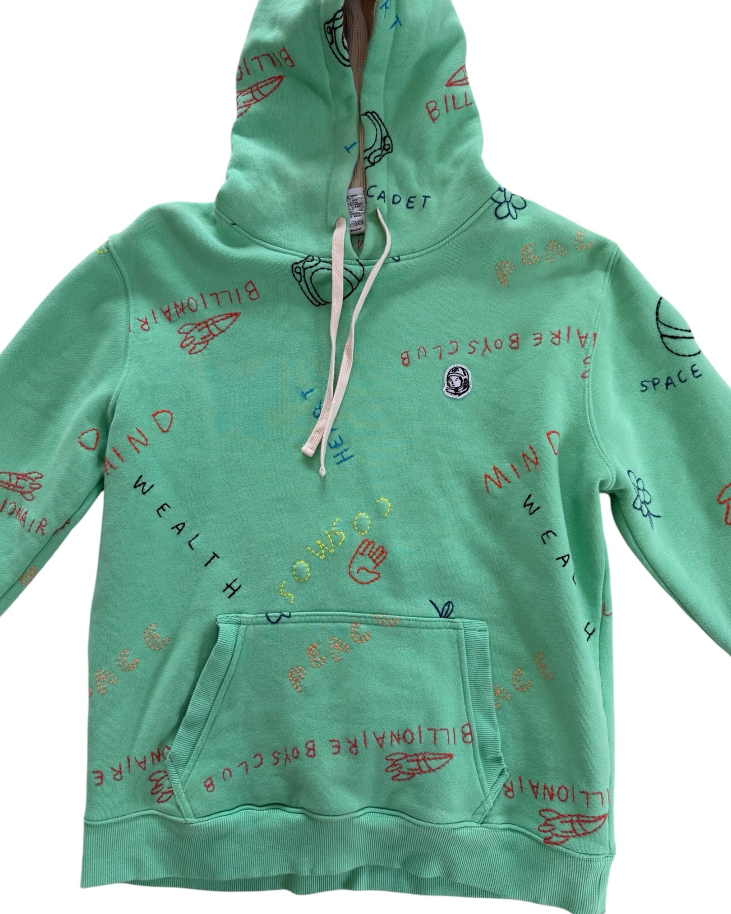 Pre-Loved Billionaire Boys Club Green Embroidered Hoodie