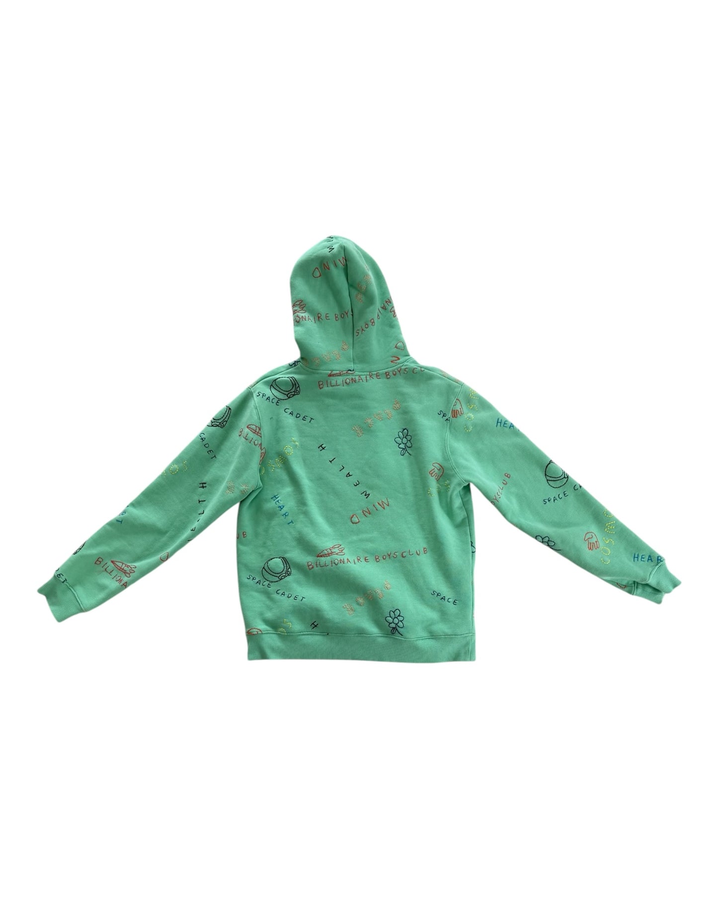 Pre-Loved Billionaire Boys Club Green Embroidered Hoodie