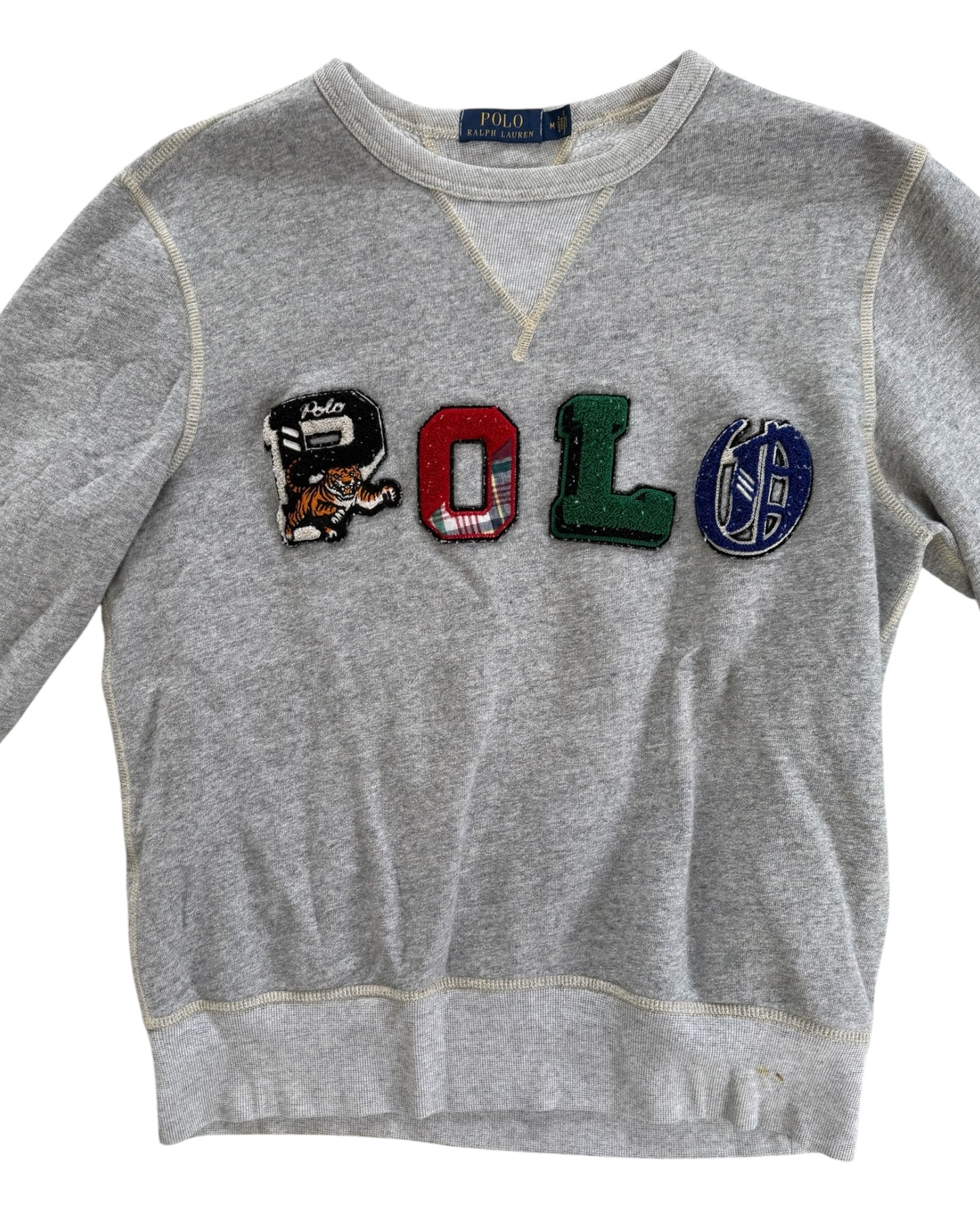 Pre-Loved POLO Ralph Lauren "POLO" Patchwork Sweatshirt