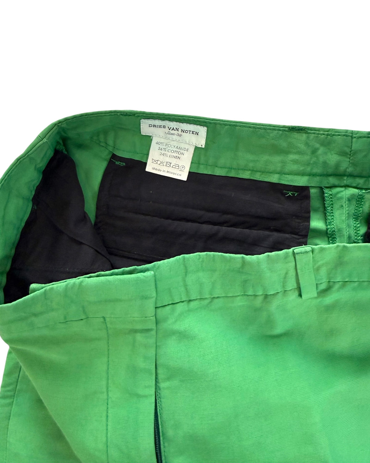 Vintage Dries Van Noten Green Pants
