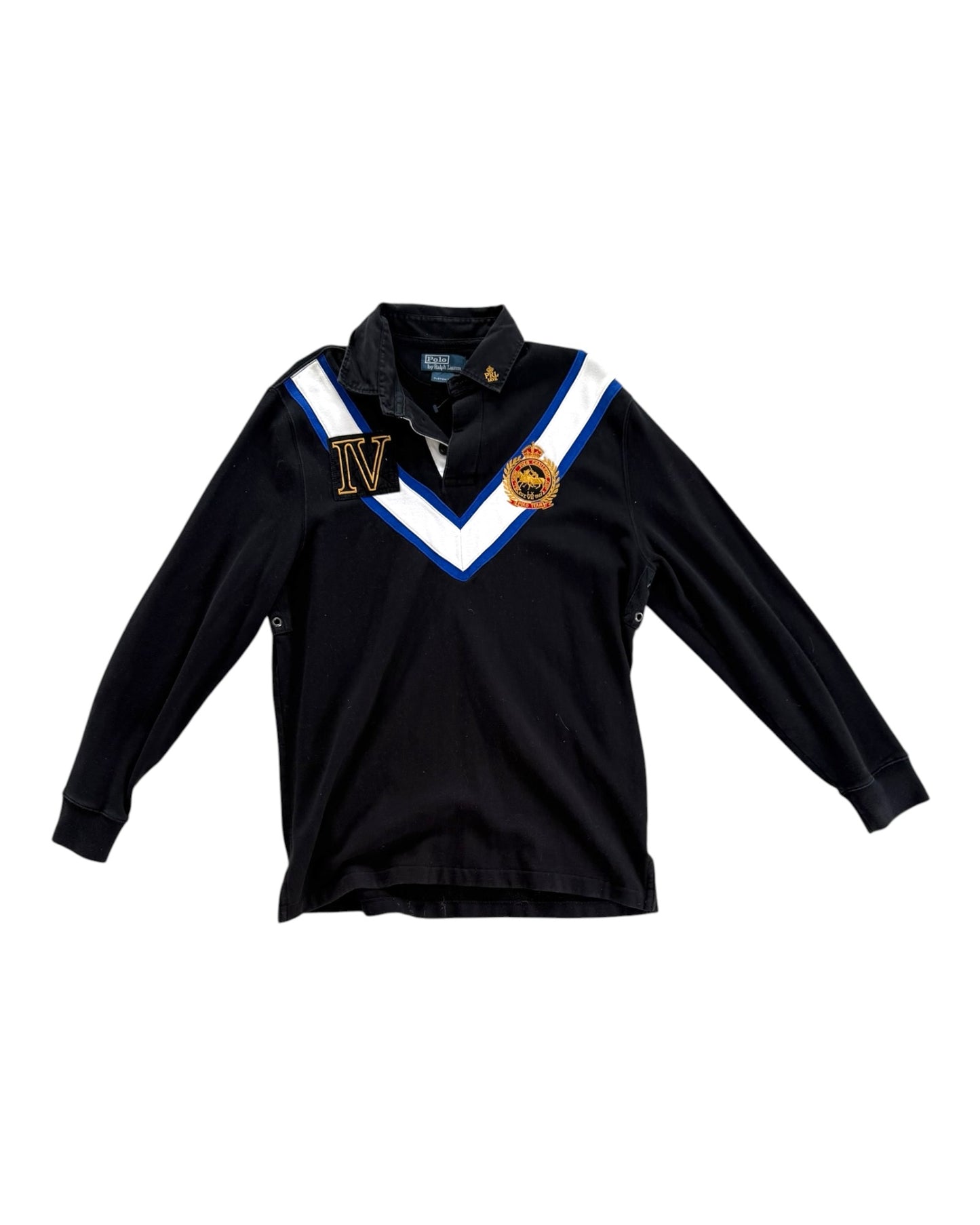 Vintage POLO Ralph Lauren Black Rugby Shirt
