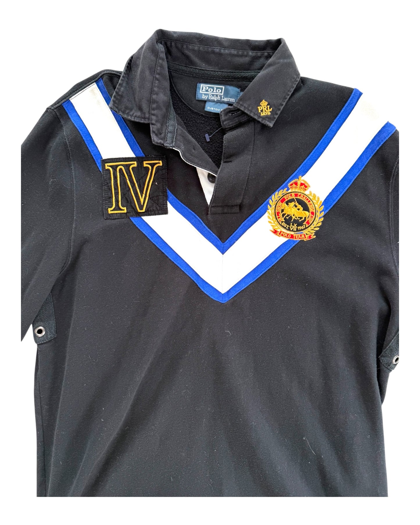 Vintage POLO Ralph Lauren Black Rugby Shirt