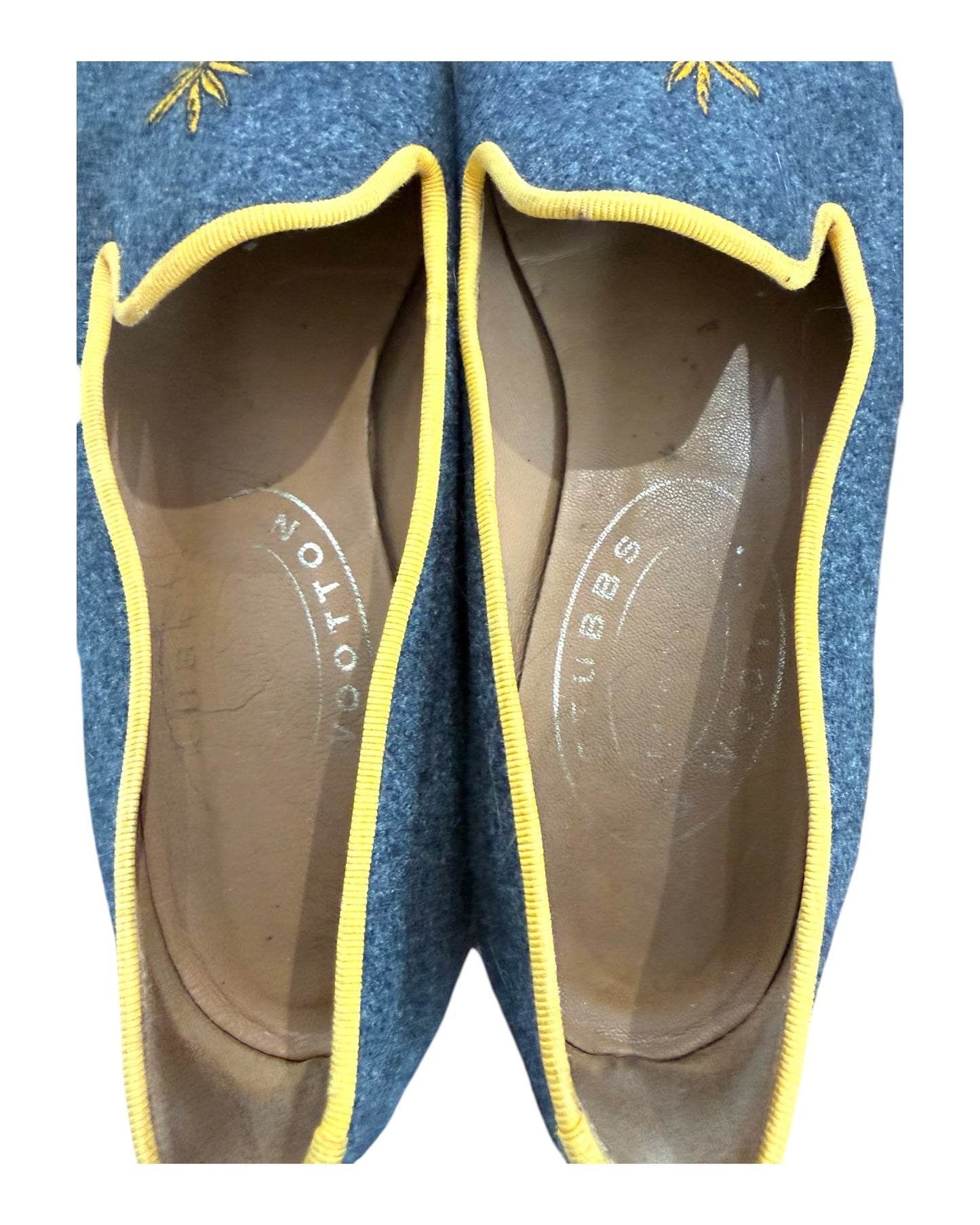 Pre-Loved Stubbs & Wootton Grey Falcon Loafers