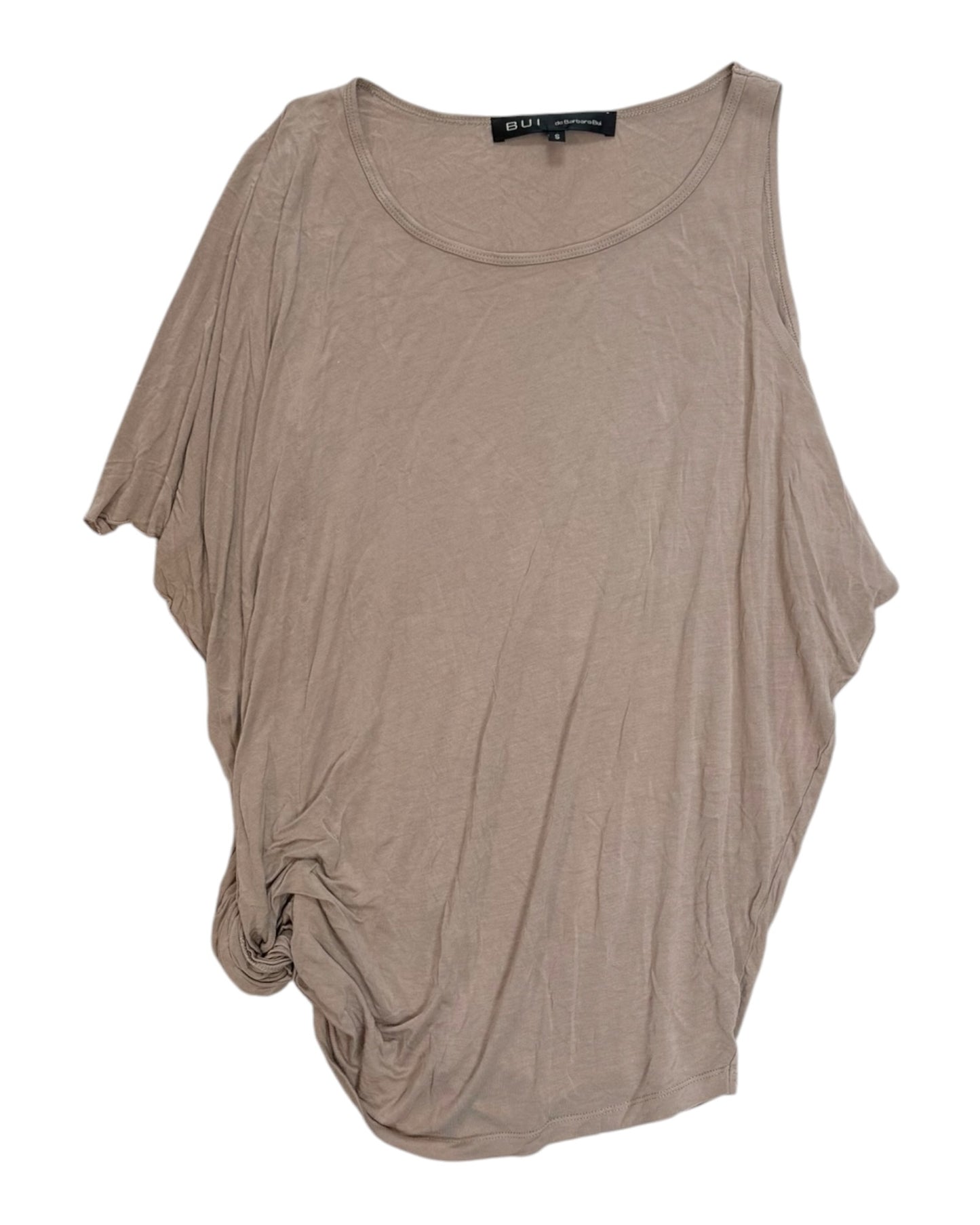 Vintage BUI by Barbara Bui Gathered Asymmetrical Top