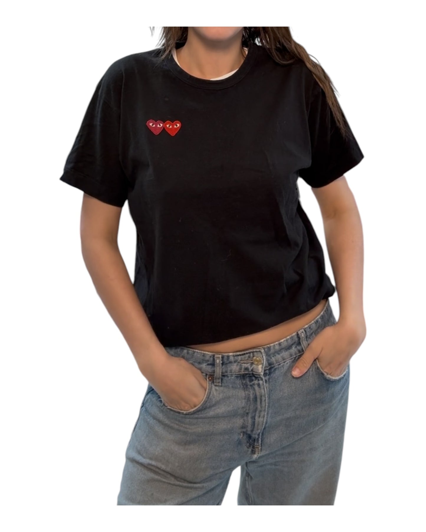 Pre-Loved PLAY by Comme des Garçons Black Tee