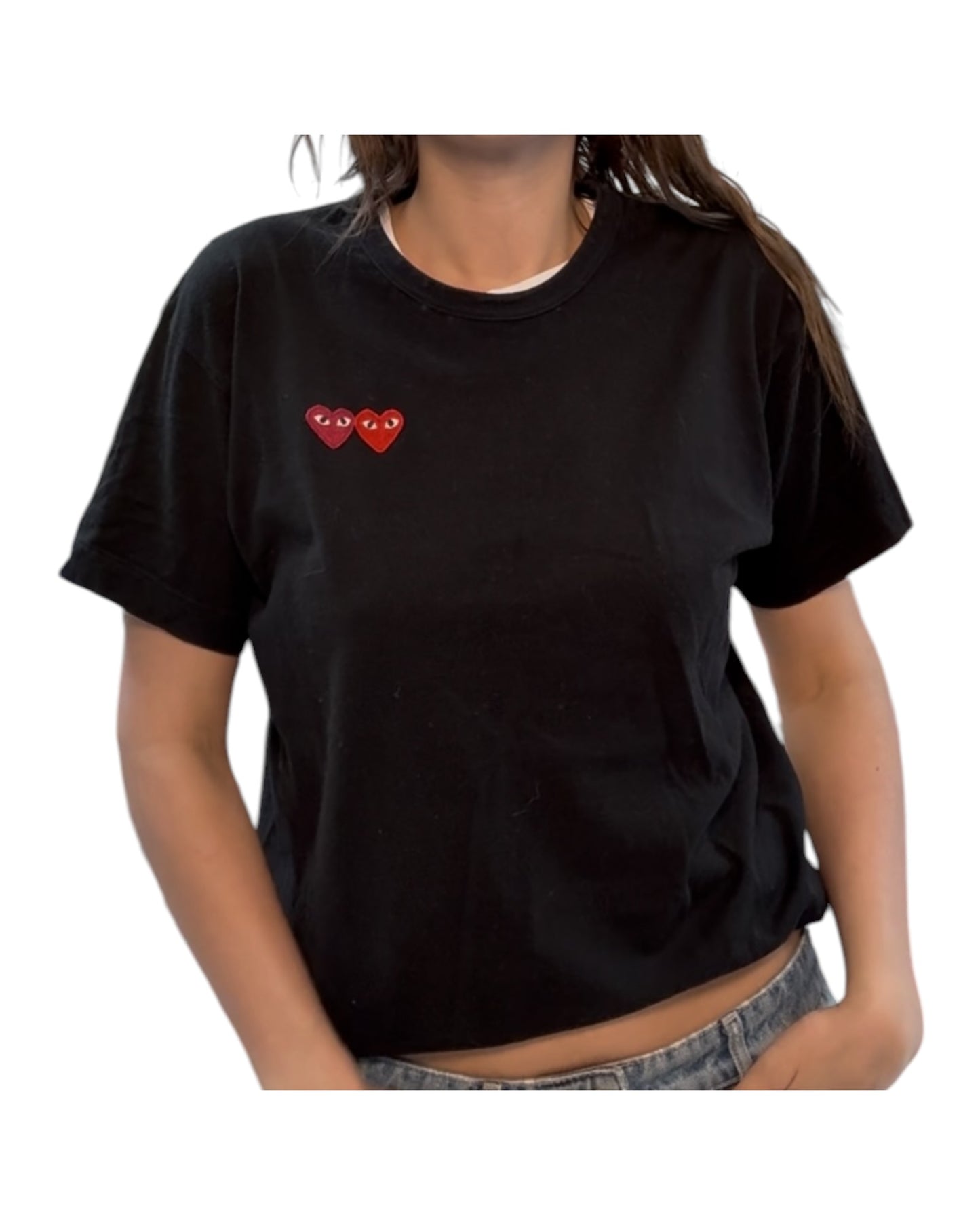 Pre-Loved PLAY by Comme des Garçons Black Tee