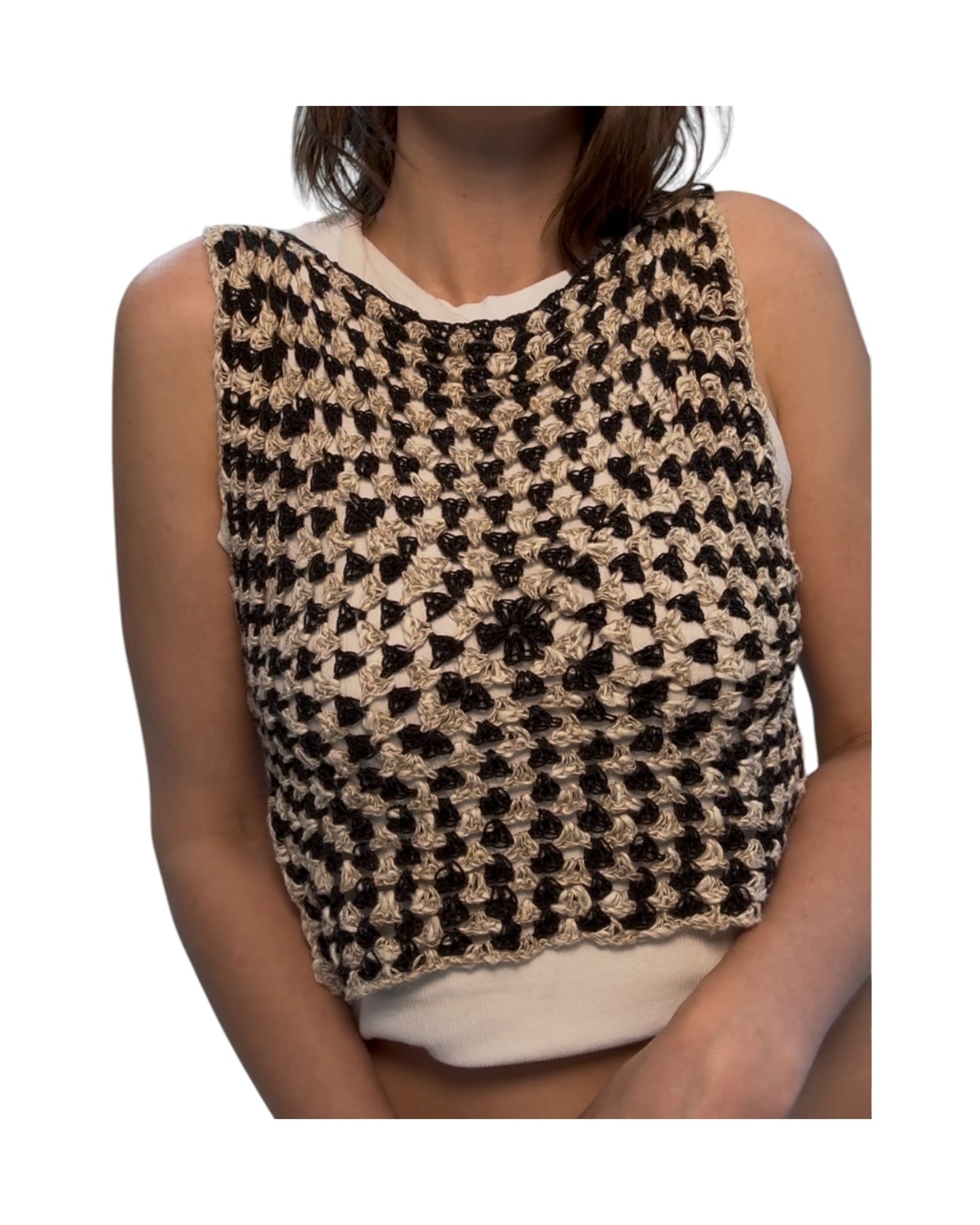 SED PAZ Handmade Knit Top using Recycled Yarn