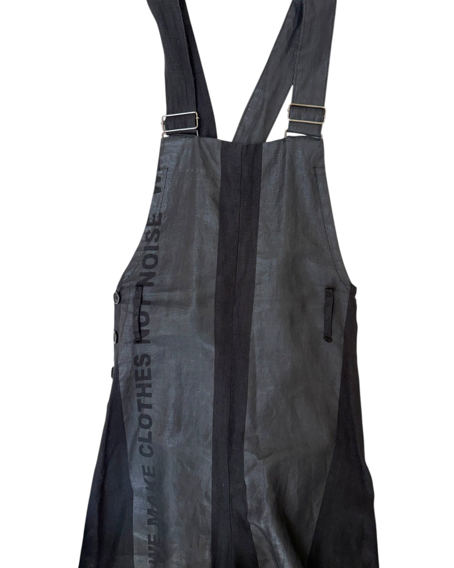 Pre-Loved Lurdes Bergada Black Linen Overalls