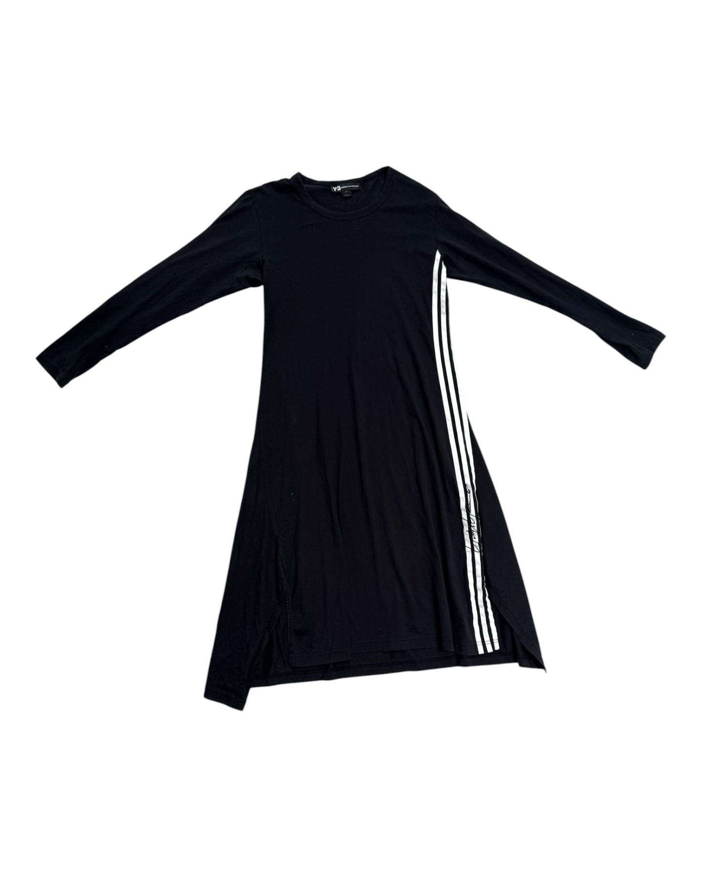 Pre-Loved Y-3 X Adidas Black Midi Jersey Dress