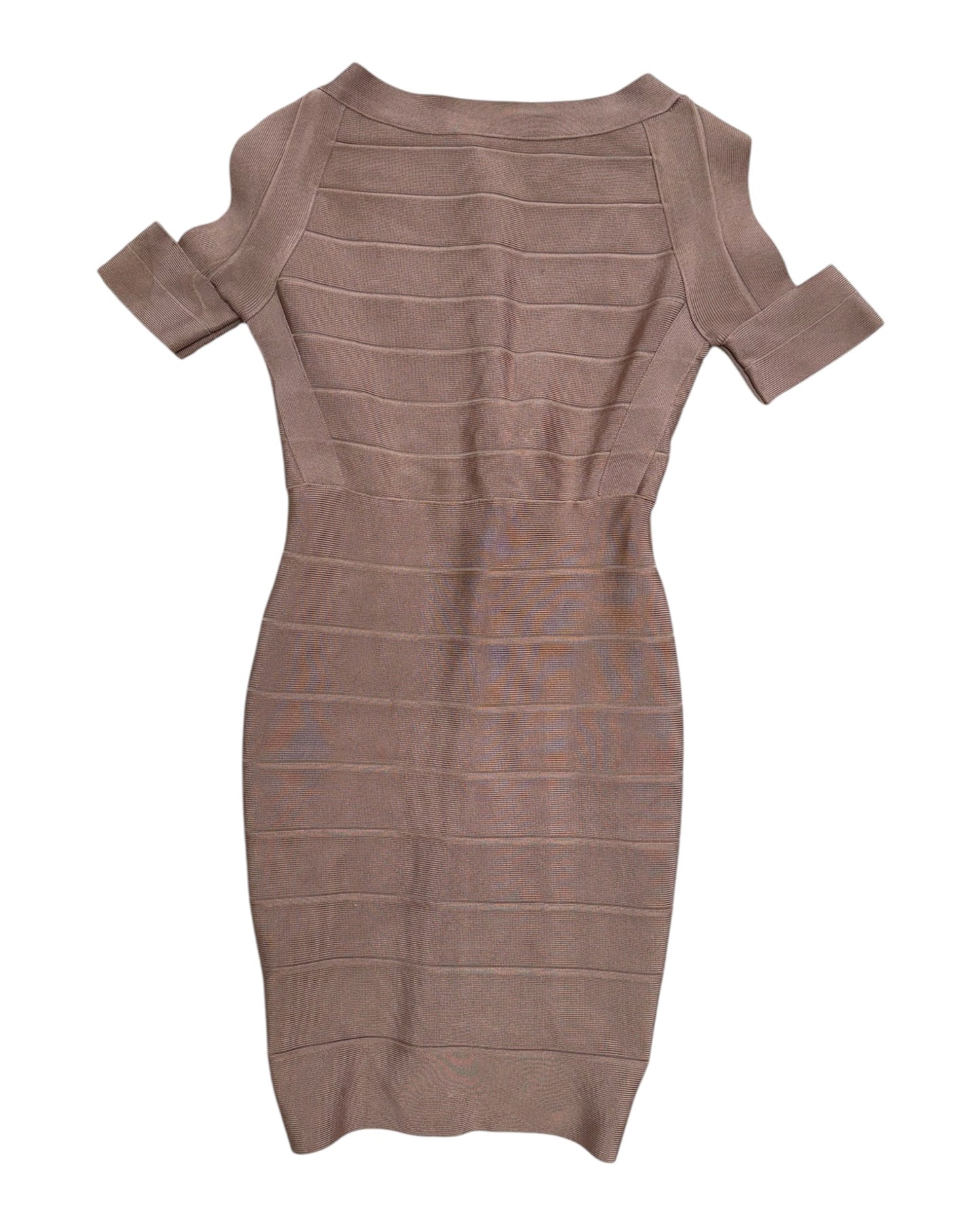 Vintage Herve Leger Taupe Mini Dress