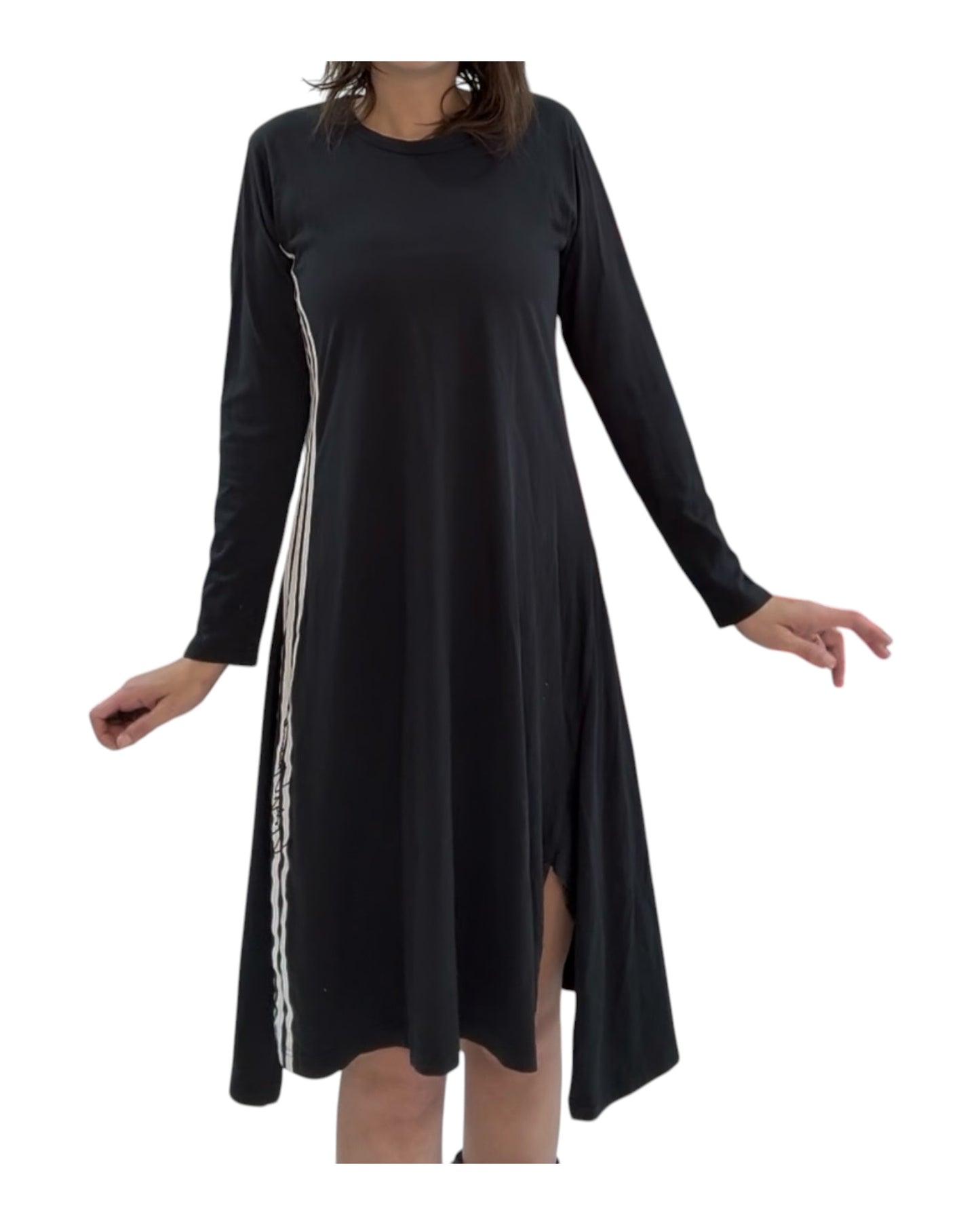 Pre-Loved Y-3 X Adidas Black Midi Jersey Dress