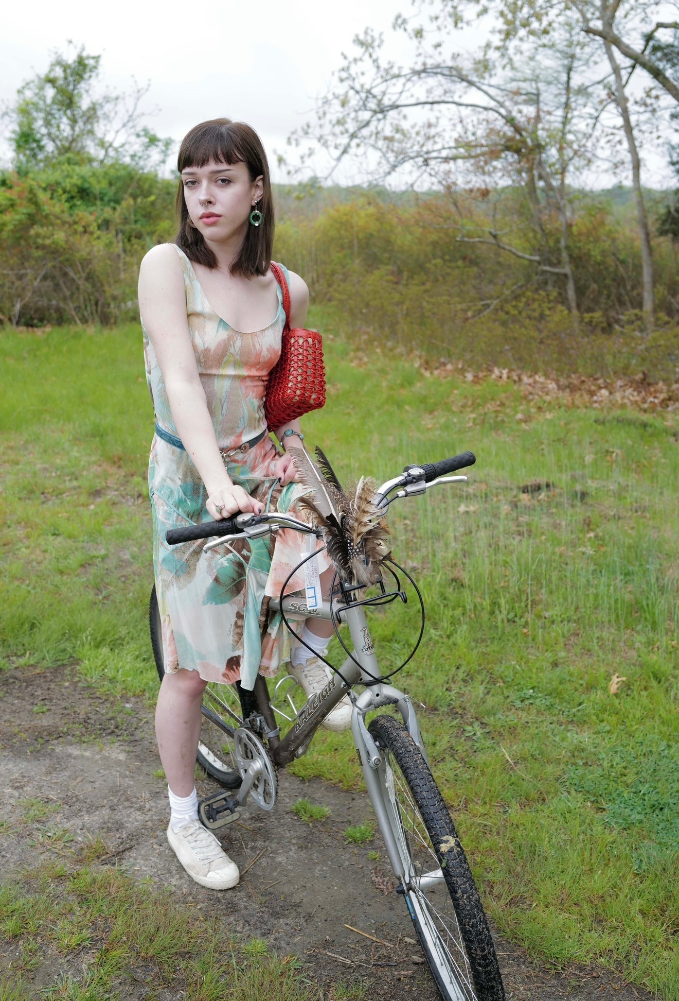 Vintage 2000 Roberto Cavalli Abstract Floral Dress