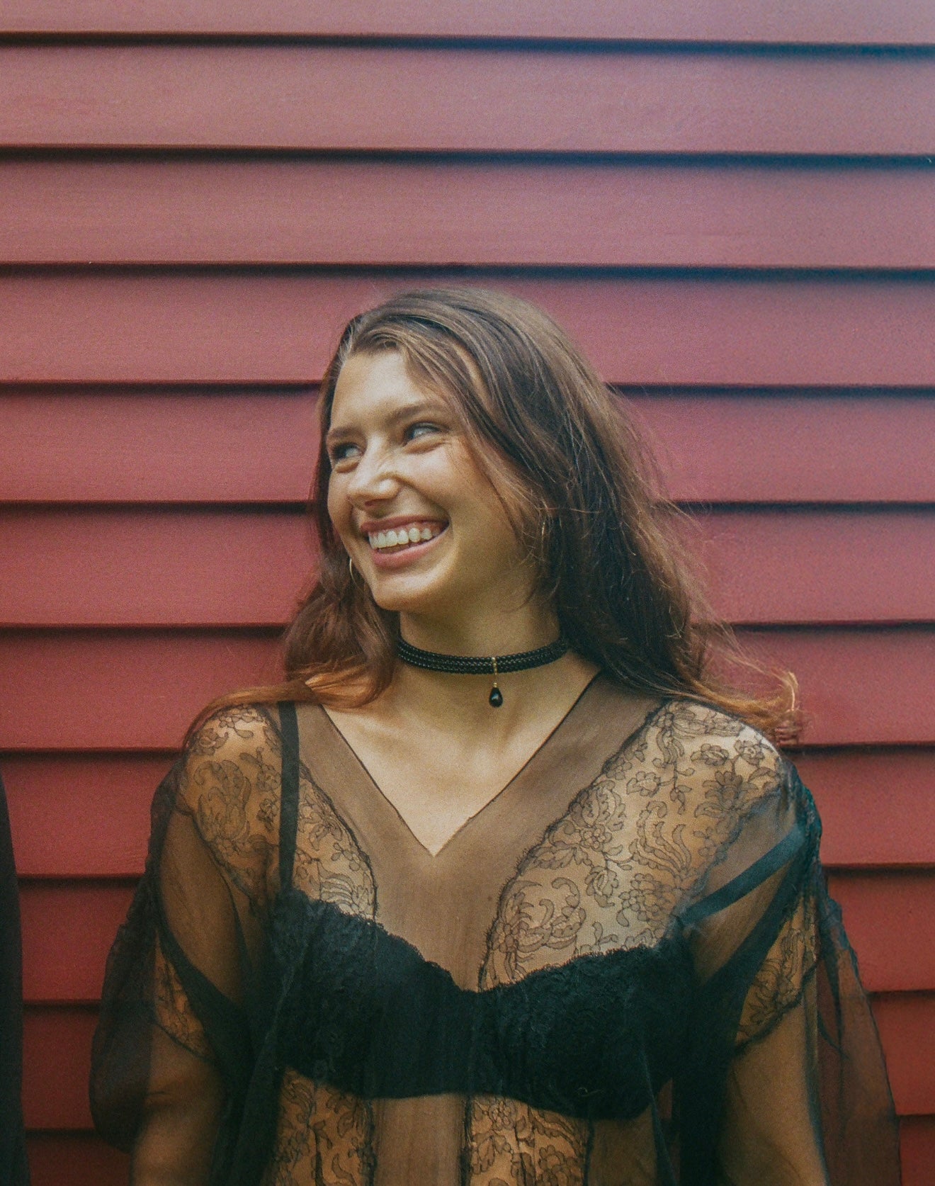 Vintage Black Beaded Choker Necklace