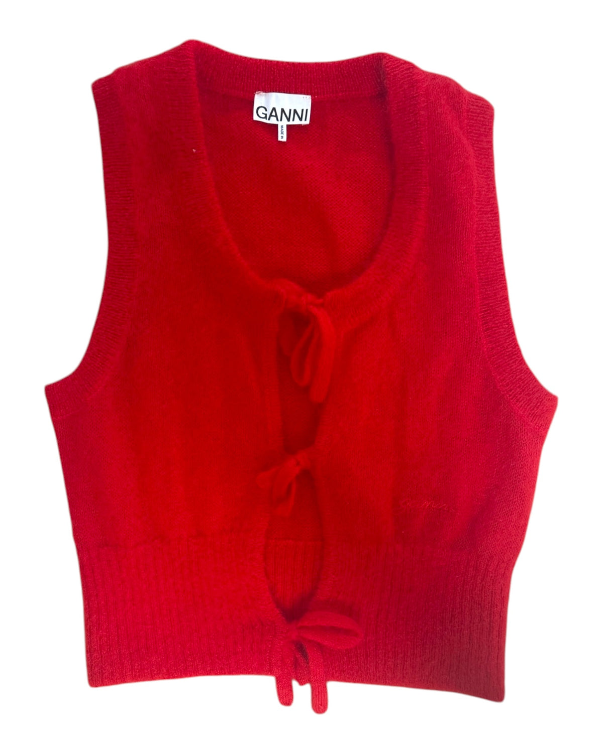 Pre-Loved Ganni Red Sweater Vest