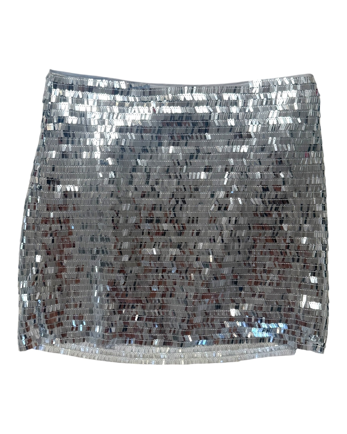 Pre-Loved Simon Miller Silver Sequin Skirt
