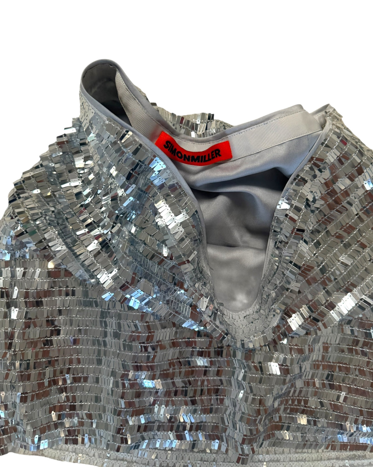 Pre-Loved Simon Miller Silver Sequin Skirt