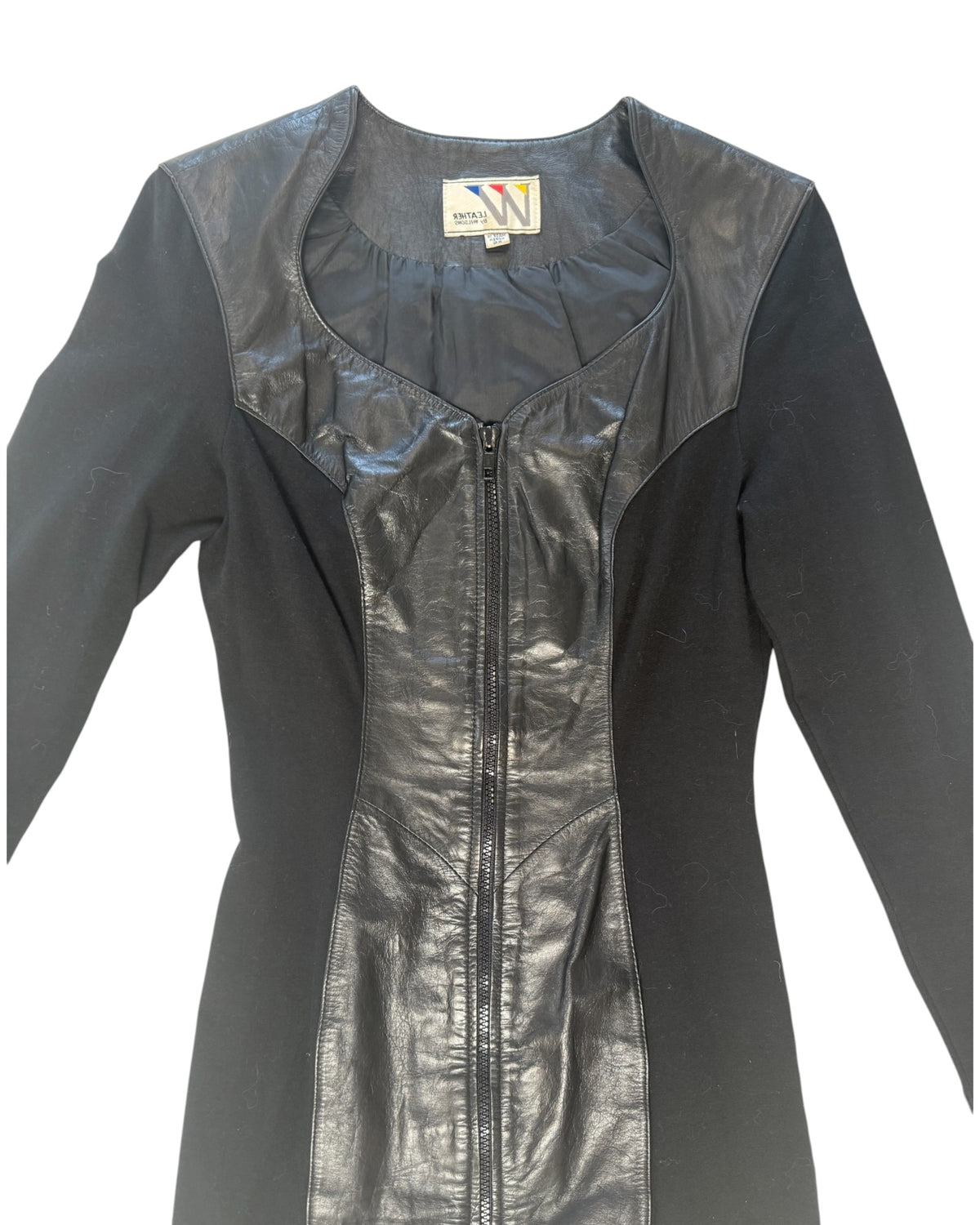 Vintage Wilson's Leather Black Mini Dress
