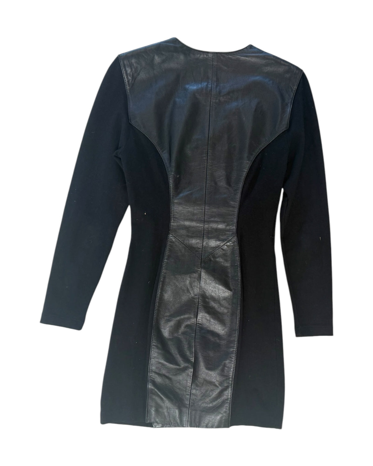 Vintage Wilson's Leather Black Mini Dress