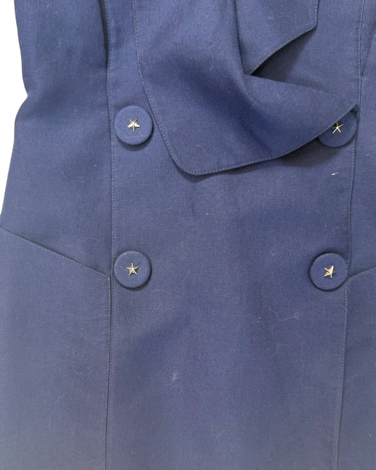 Vintage Thierry Mugler Navy Blue Blazer