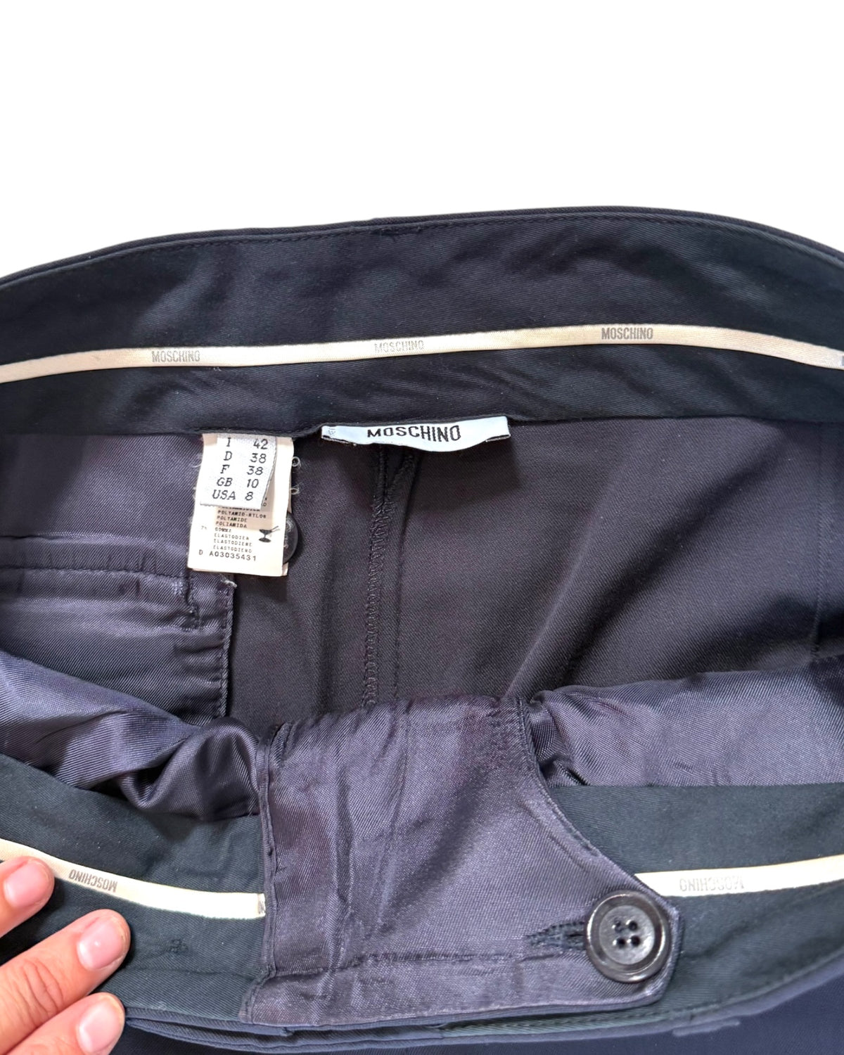 Vintage Moschino Navy Blue Jodhpur Pants