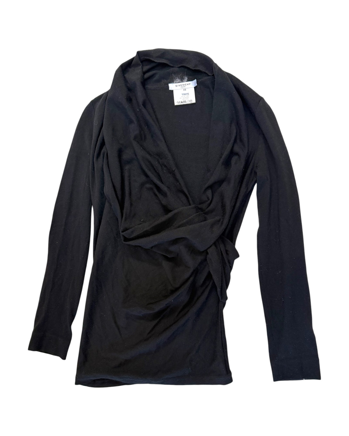 Vintage Givenchy Black Cowl Neck Top
