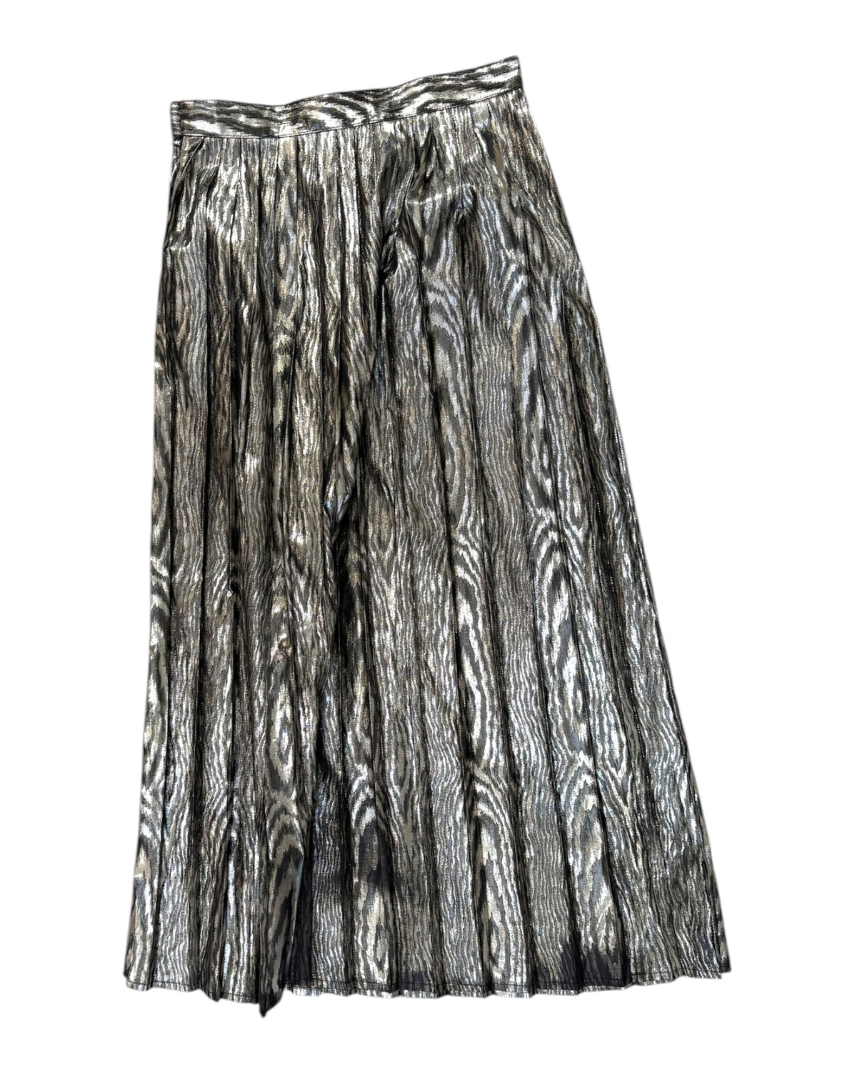 Vintage Metallic Maxi Skirt