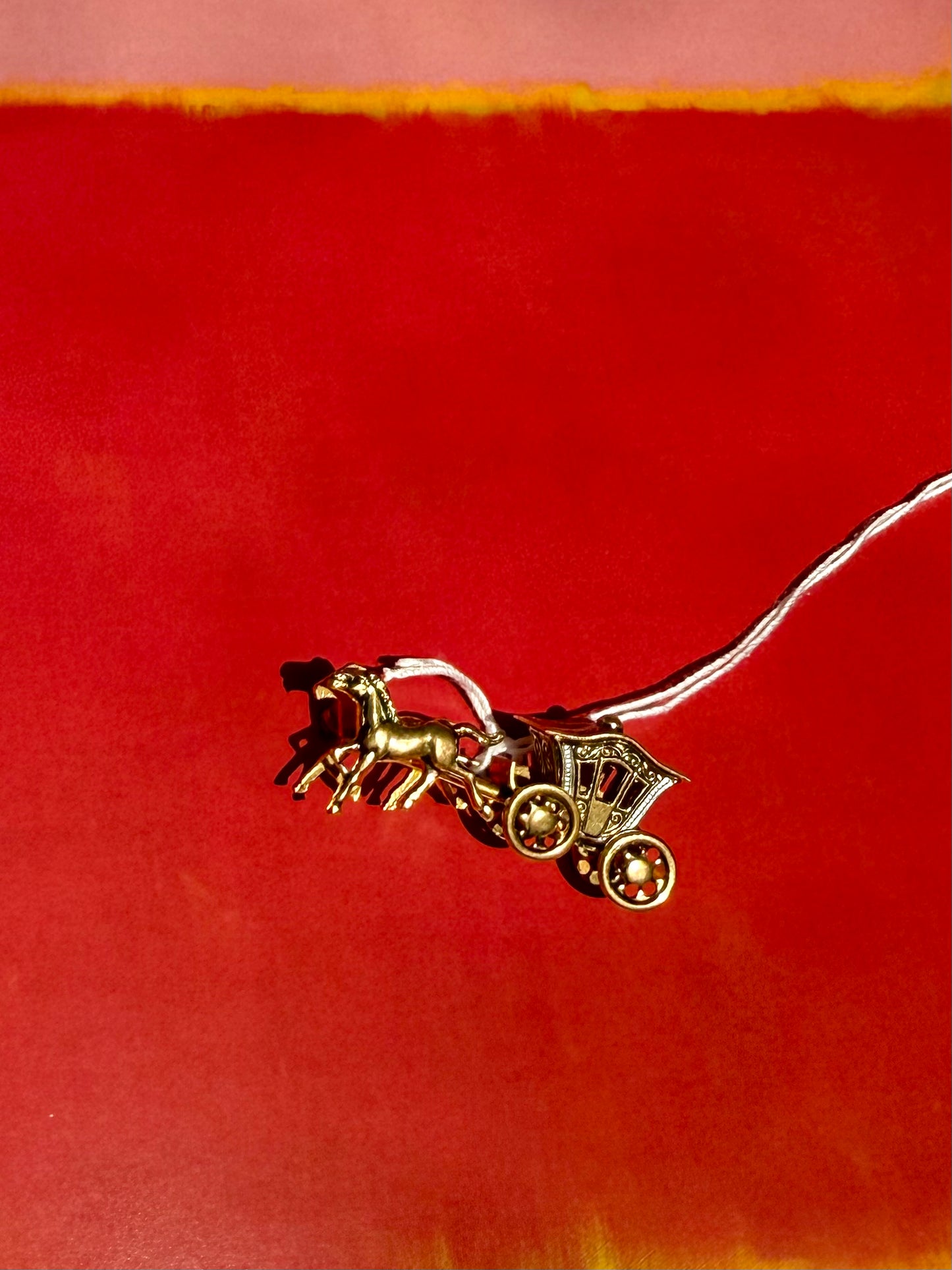 Vintage Horse and Carriage 3D Pin