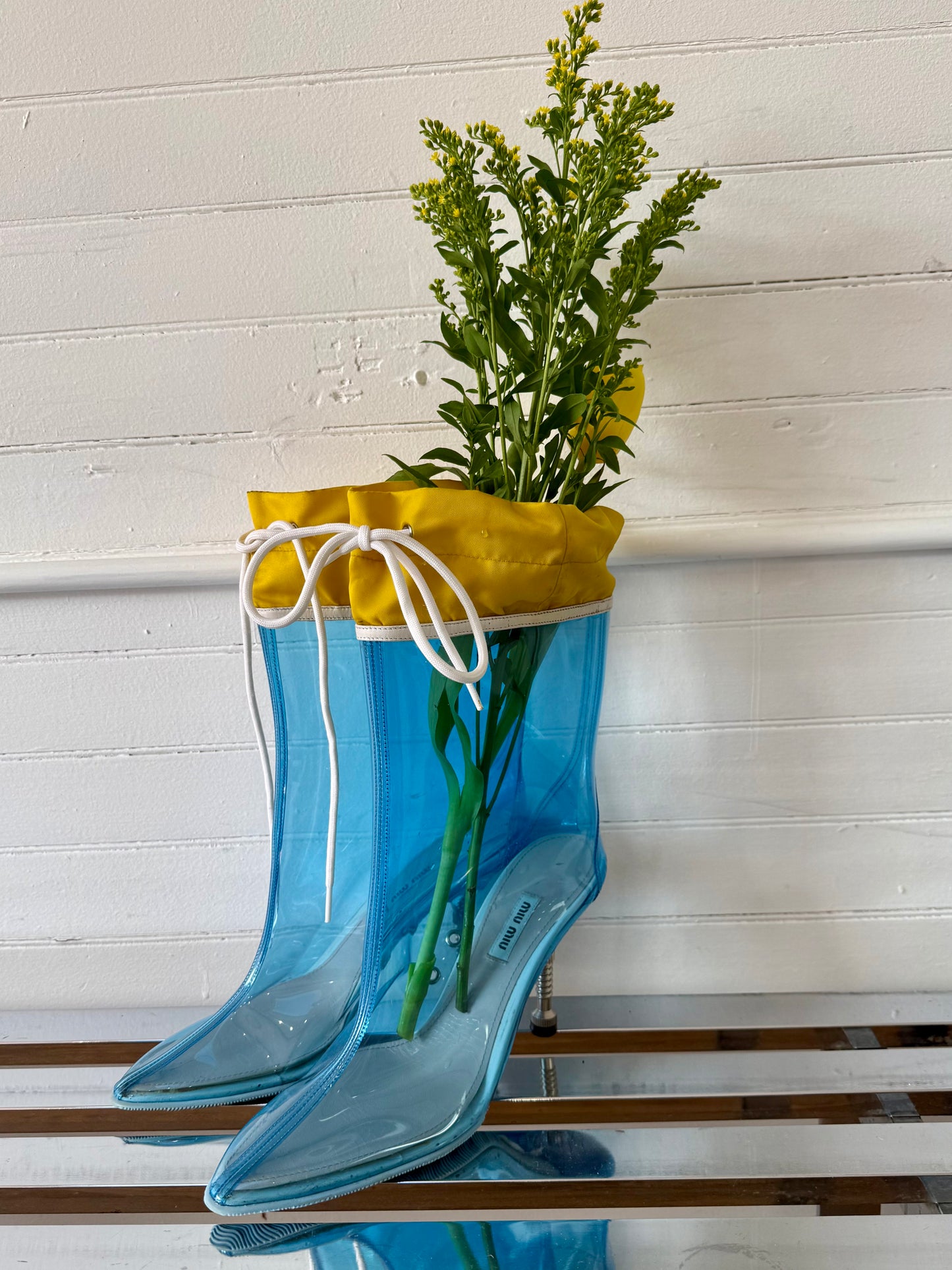 Vintage Miu Miu Rain Boot Heels