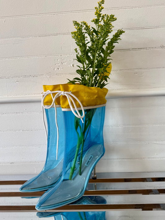 Vintage Miu Miu Rain Boot Heels