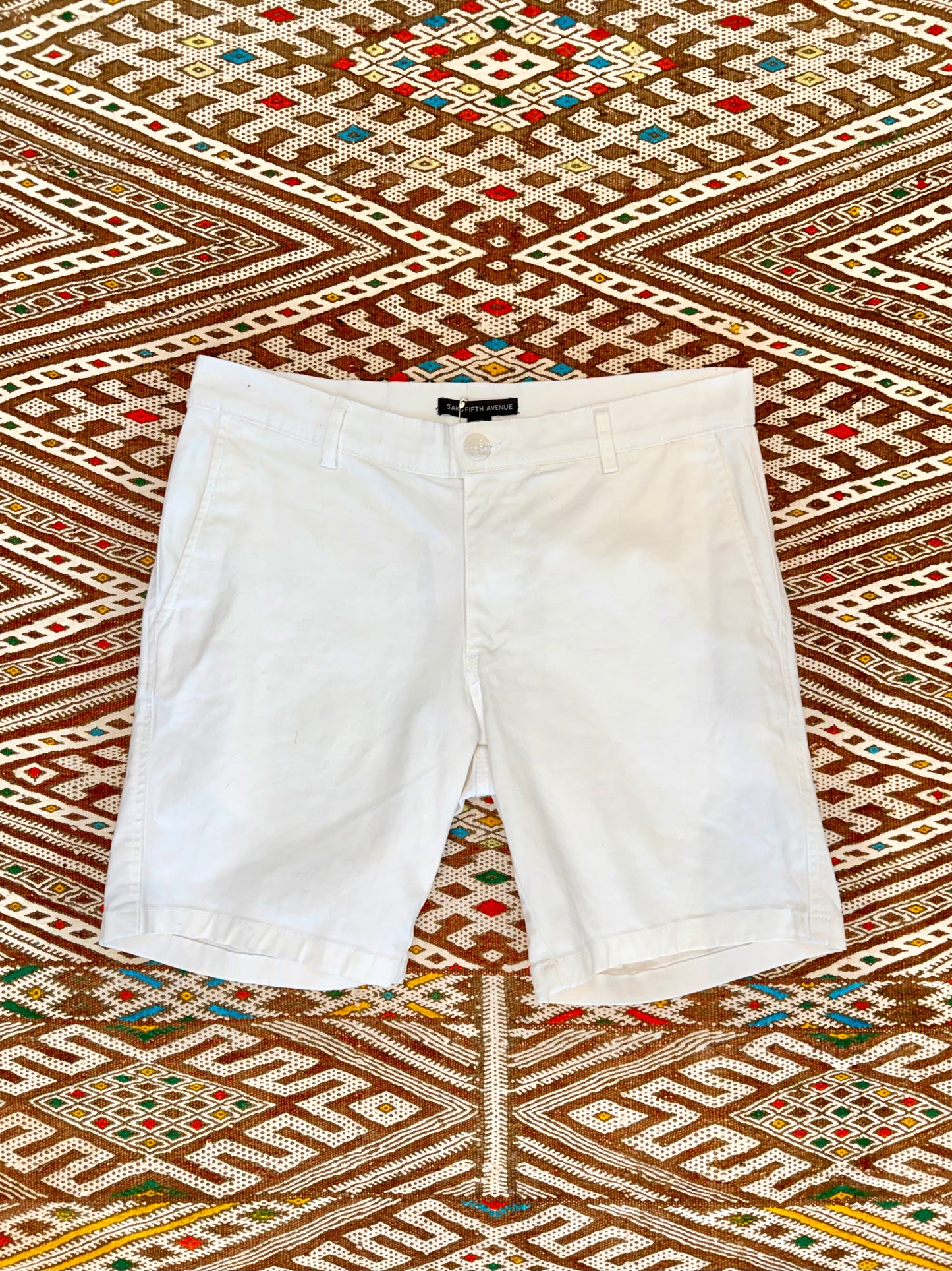 Vintage Saks Fifth Avenue White Shorts