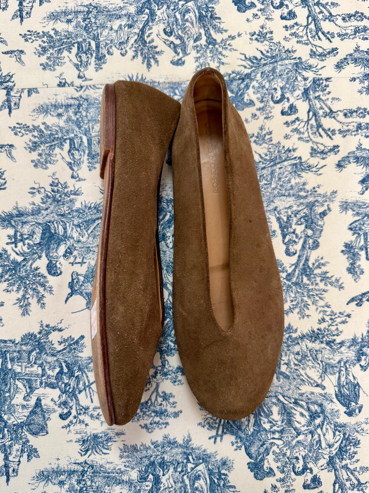 Pre-Loved Creatures of Comfort Brown Suede Flats