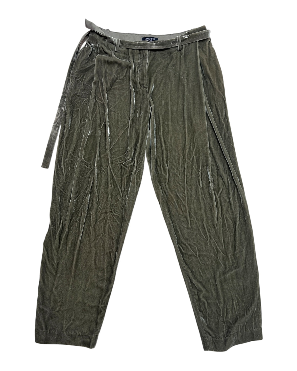 Pre-Loved Lafayette 148 Green Velvet Pants