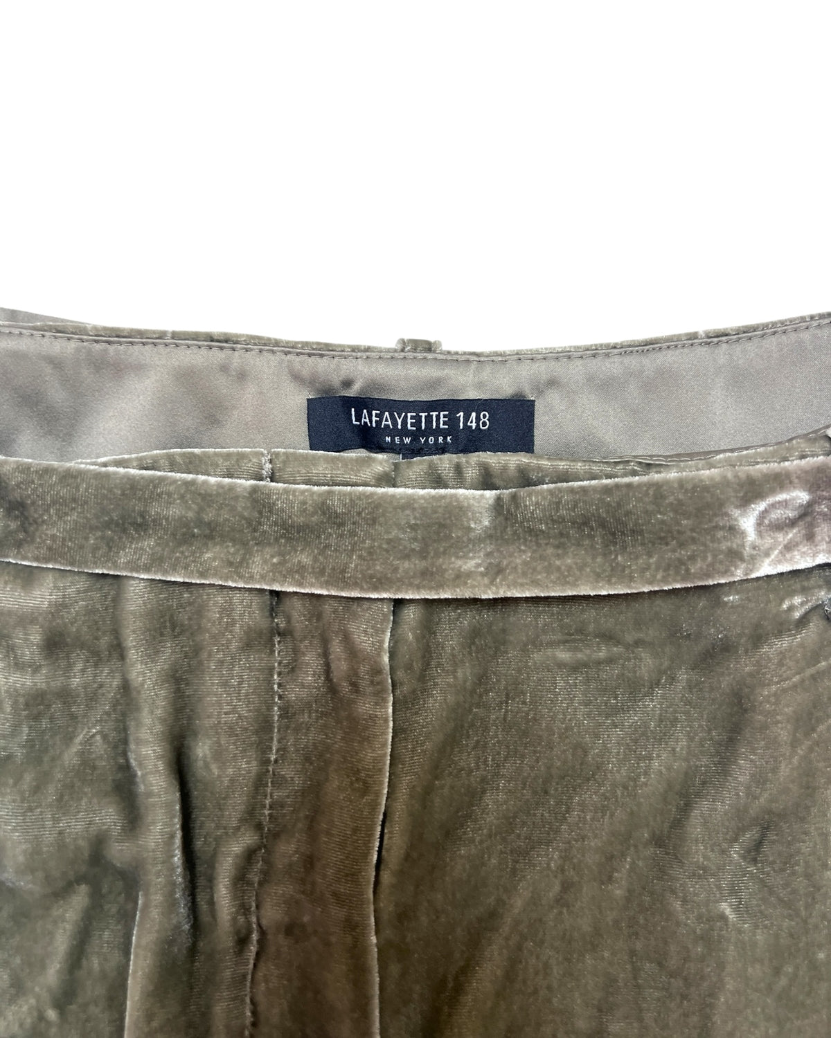 Pre-Loved Lafayette 148 Green Velvet Pants