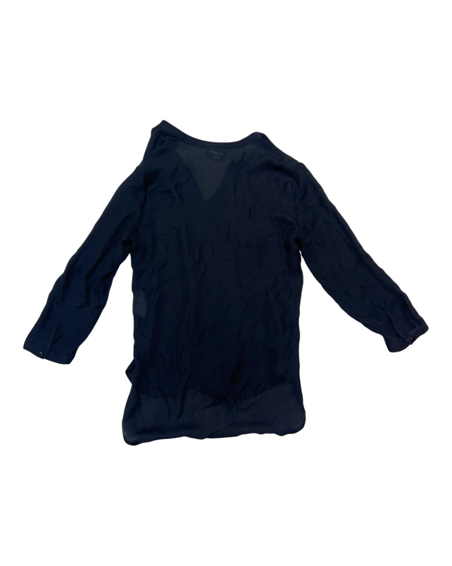 Pre-Loved Emporio Armani by Giorgio Armani Black Blouse