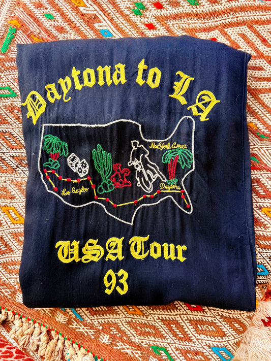 Vintage Red and Black Bowling Shirt