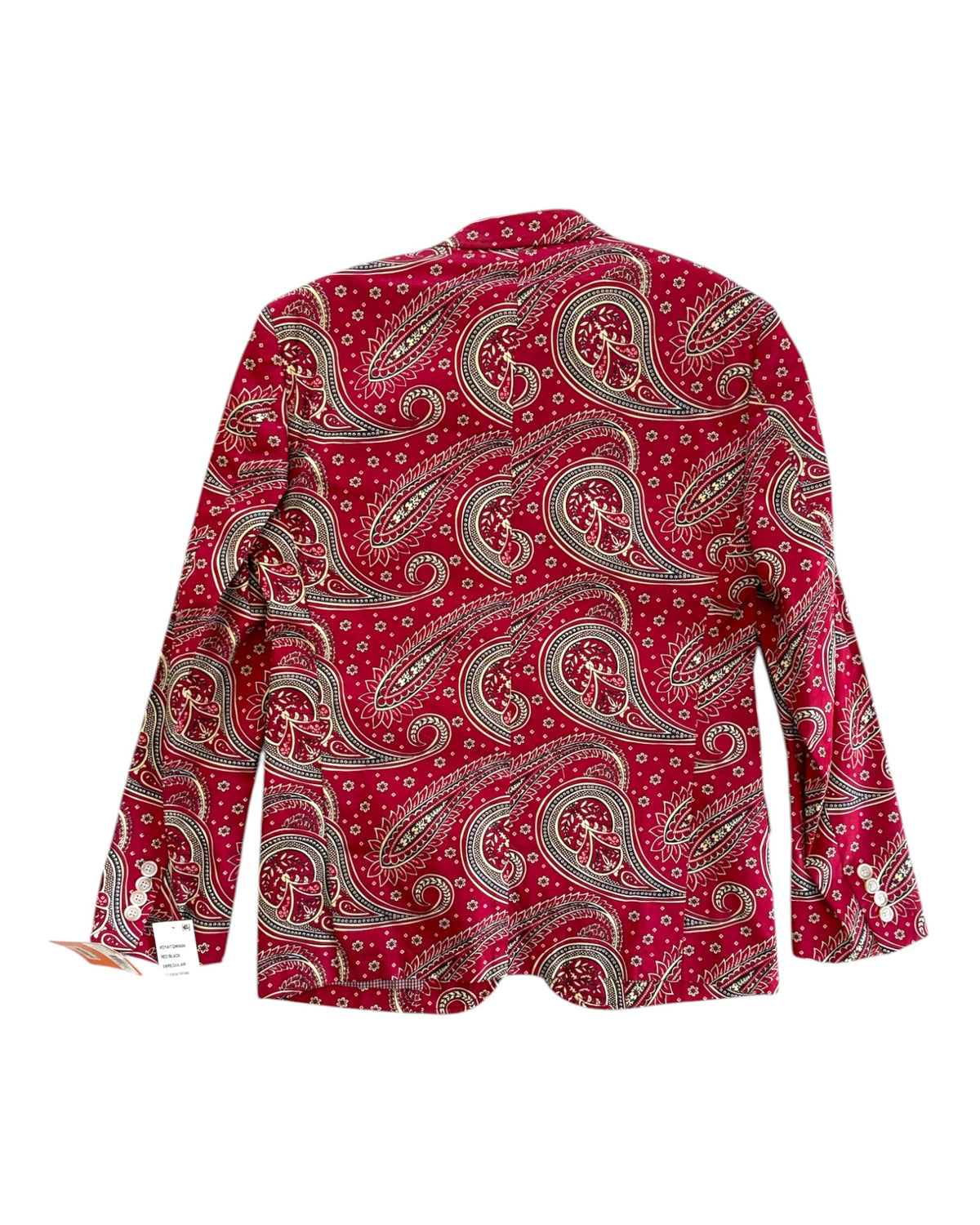 Vintage Red Paisley Blazer