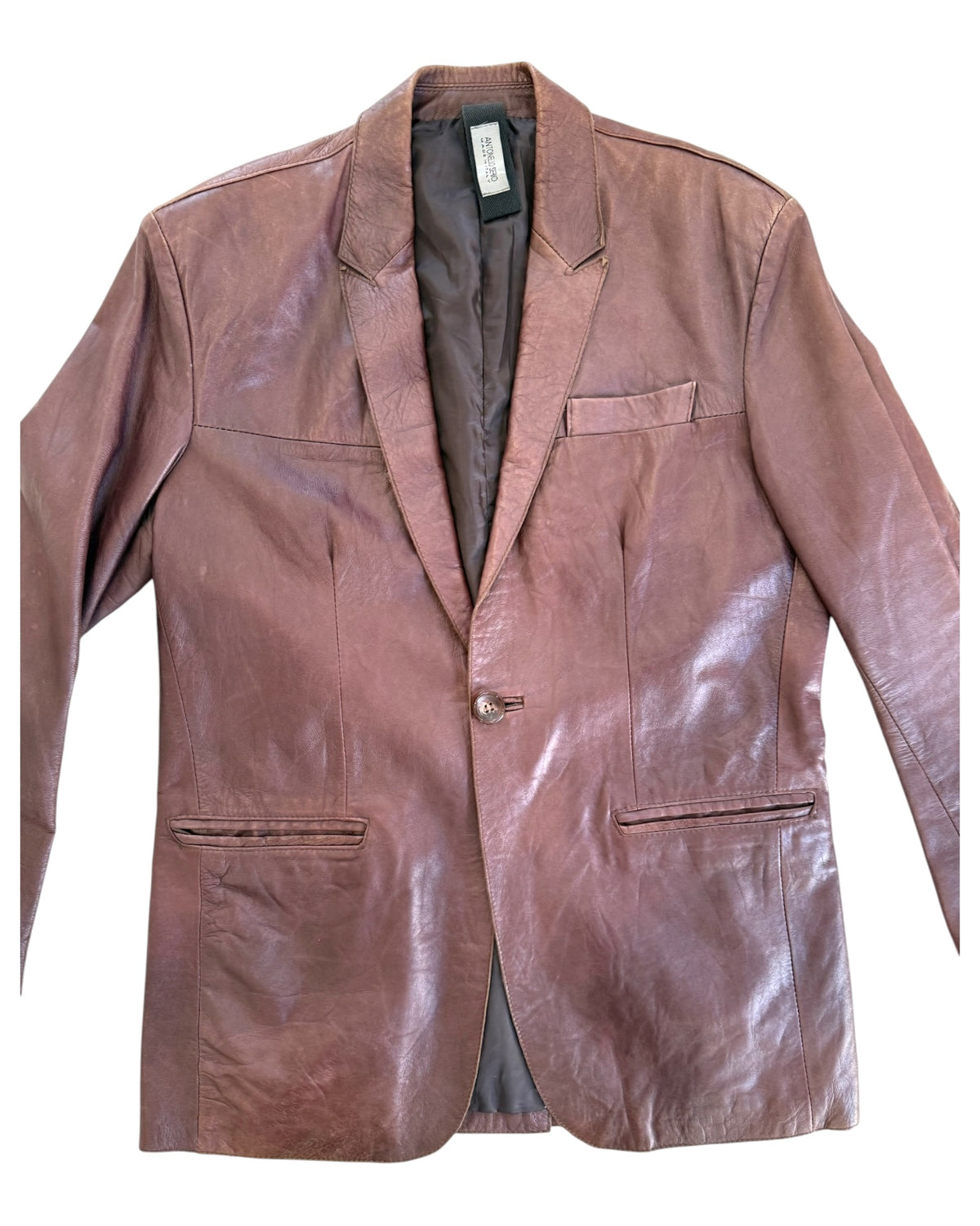 Vintage Antonello Sero Leather Blazer