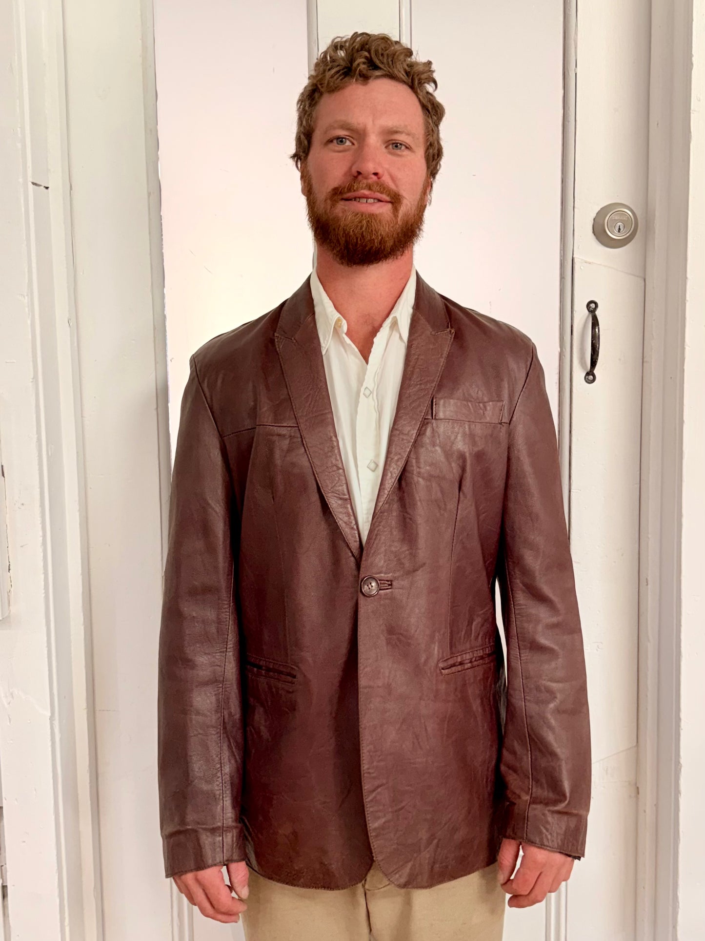 Vintage Antonello Sero Leather Blazer