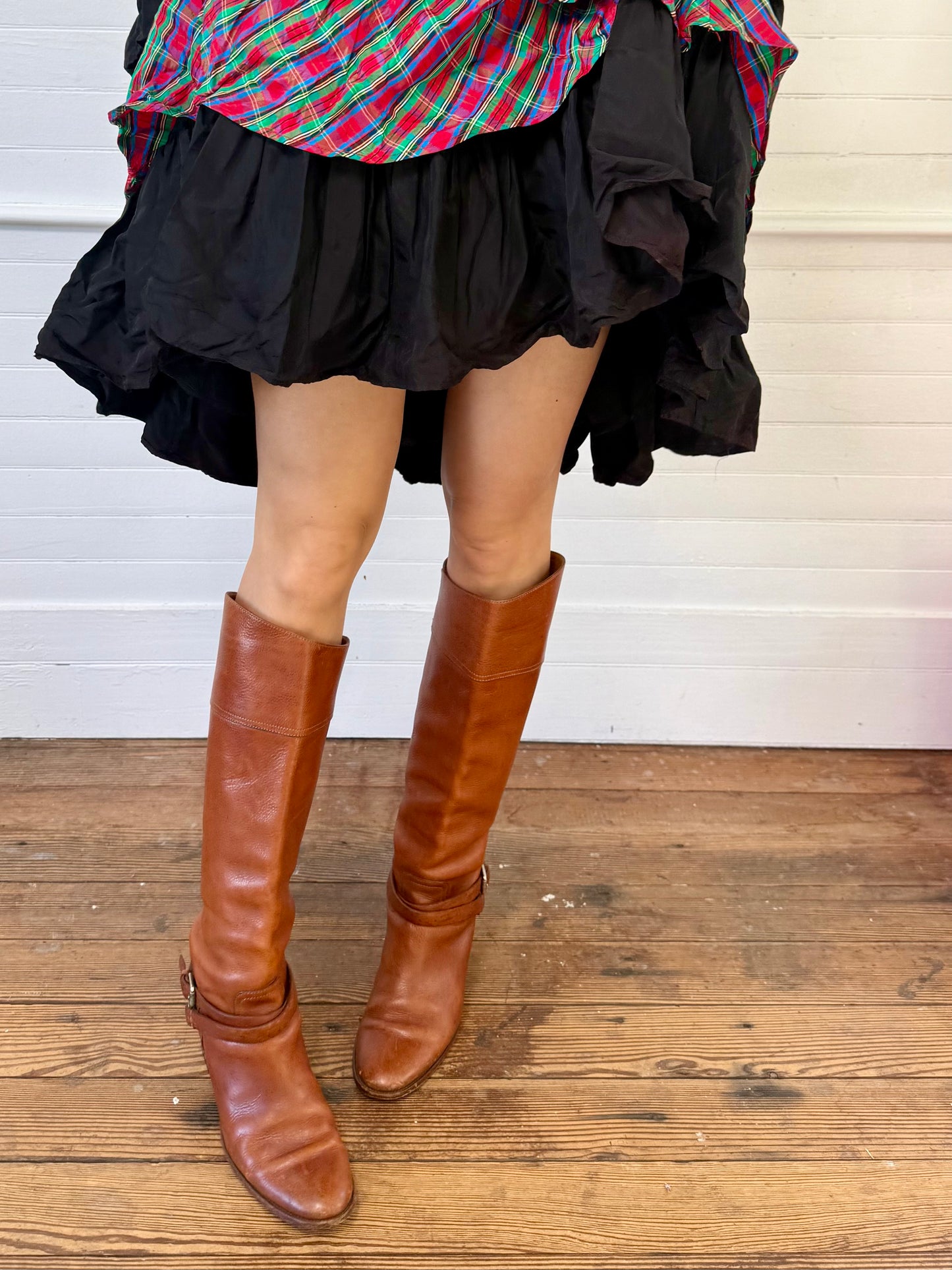Vintage Ralph Lauren Purple Label Chestnut Brown Leather Riding Boots