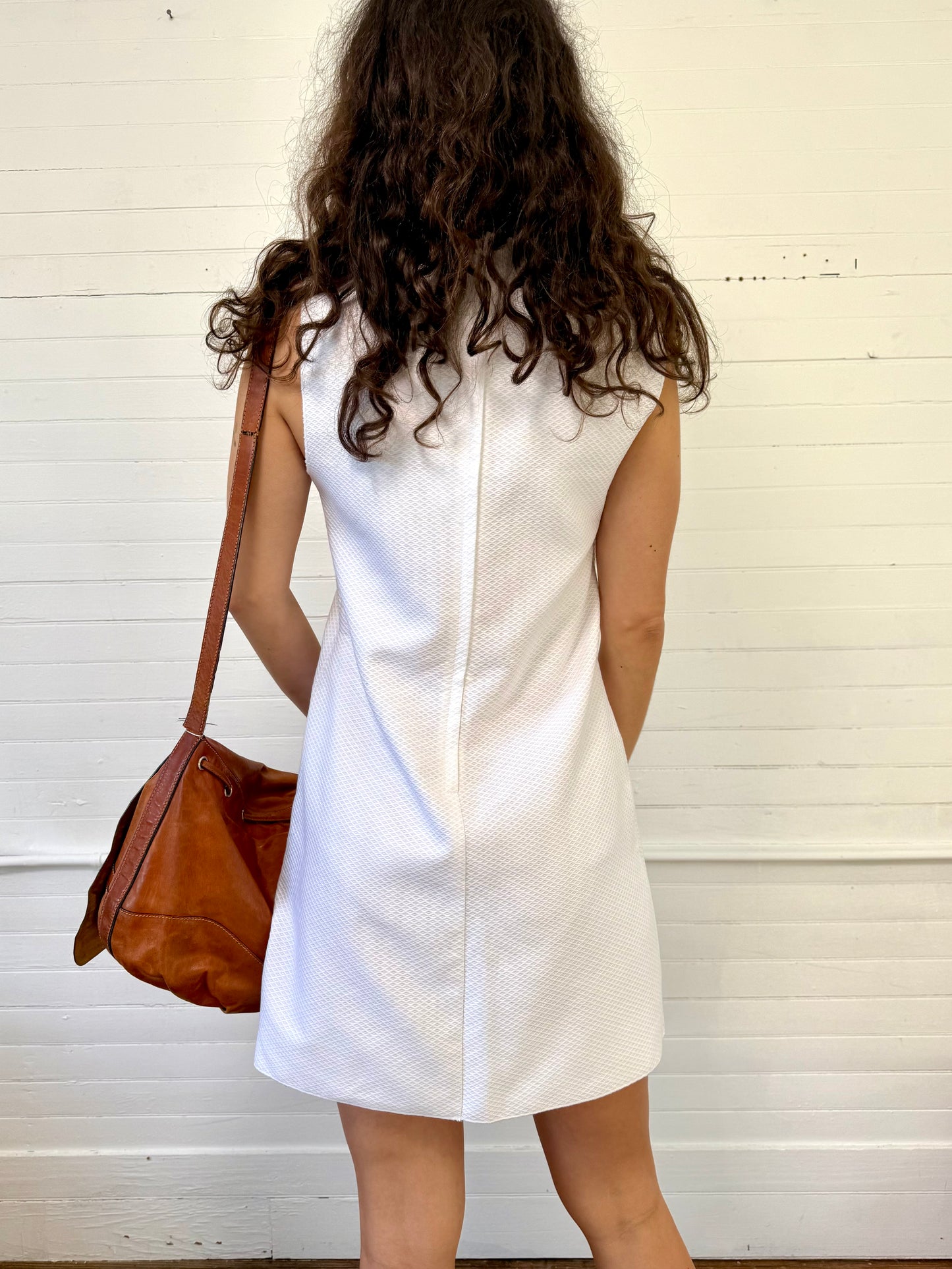 Pre-Loved D&G White Cotton Mini Dress