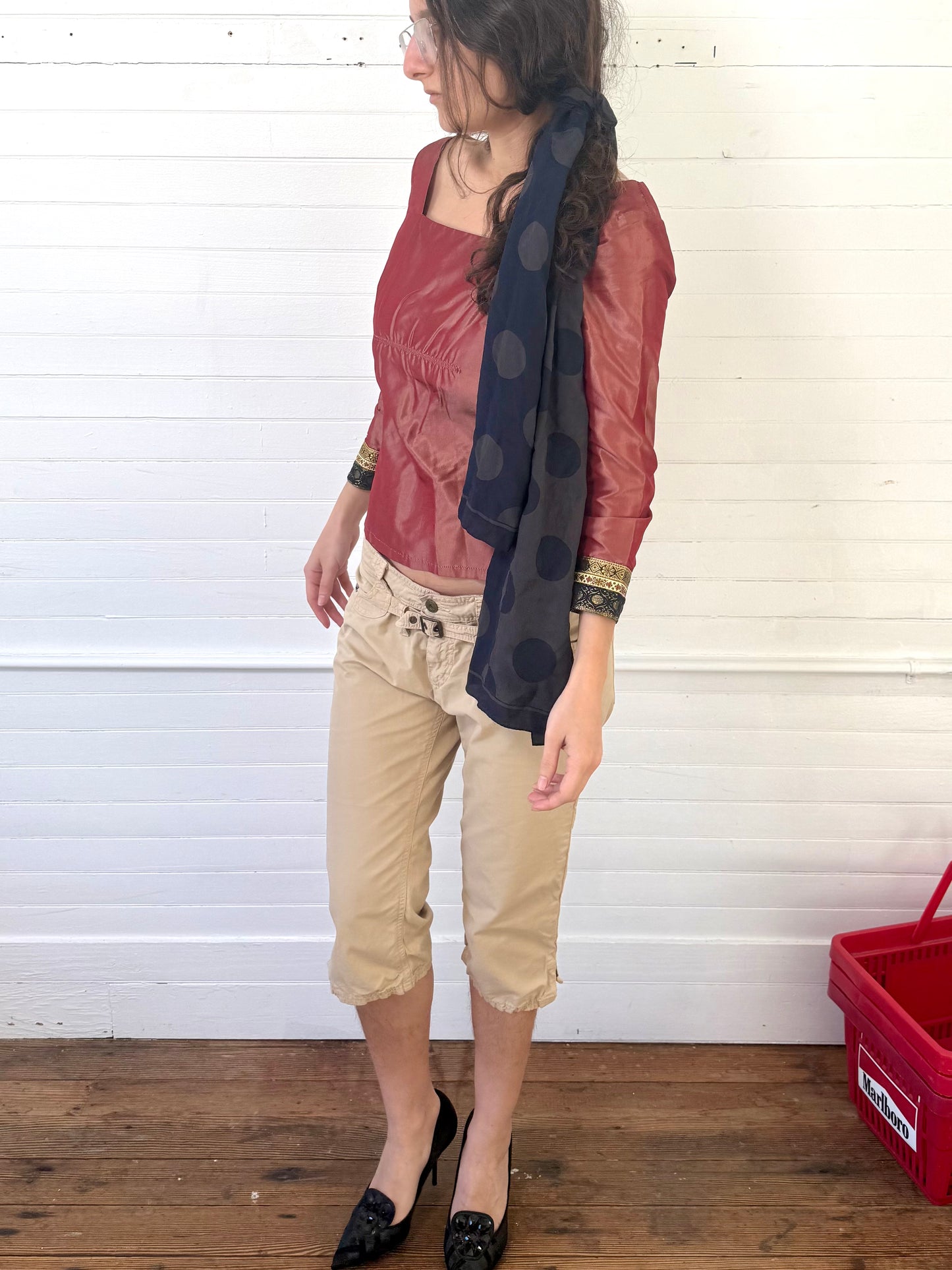 Vintage D&G Tan Capri Pants
