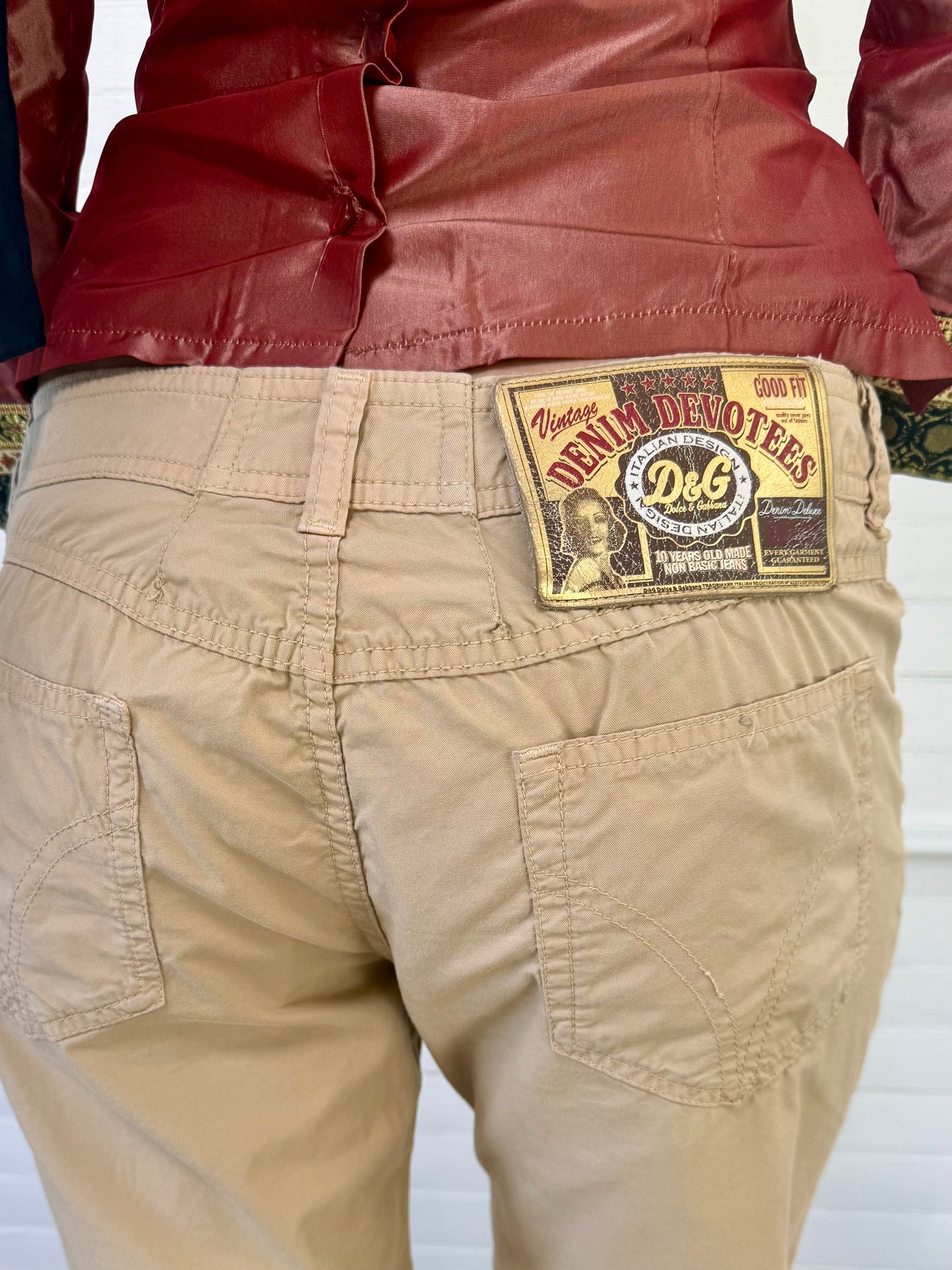 Vintage D&G Tan Capri Pants