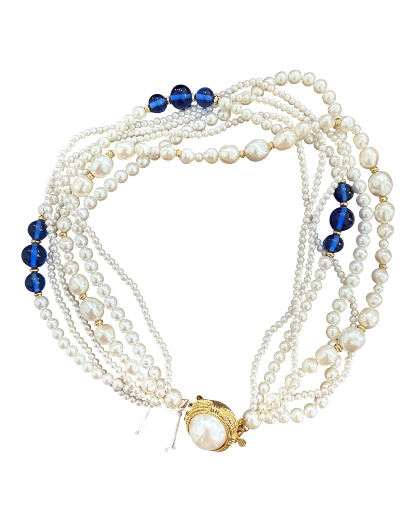 Vintage Pearl Choker Necklace