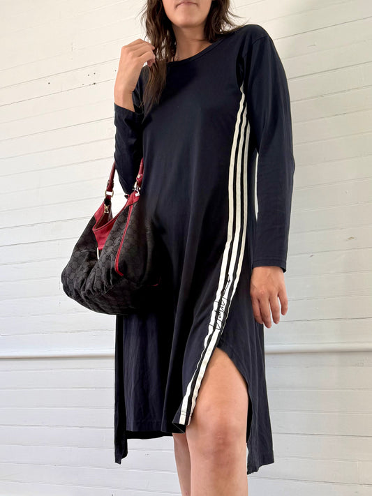 Pre-Loved Y-3 X Adidas Black Midi Jersey Dress
