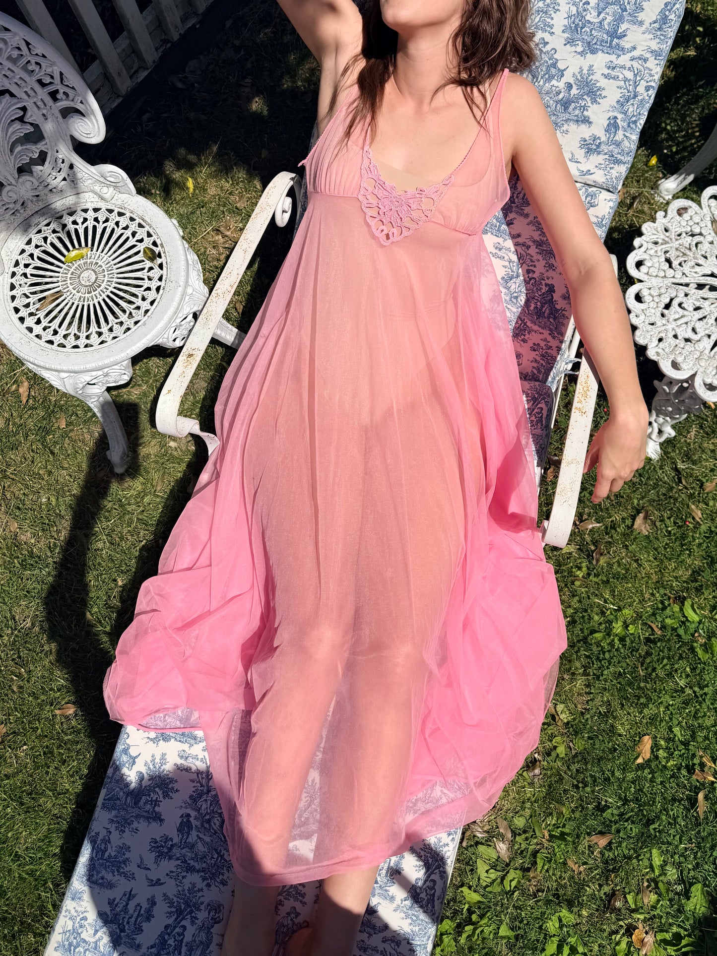 Vintage Hot Pink Nightgown
